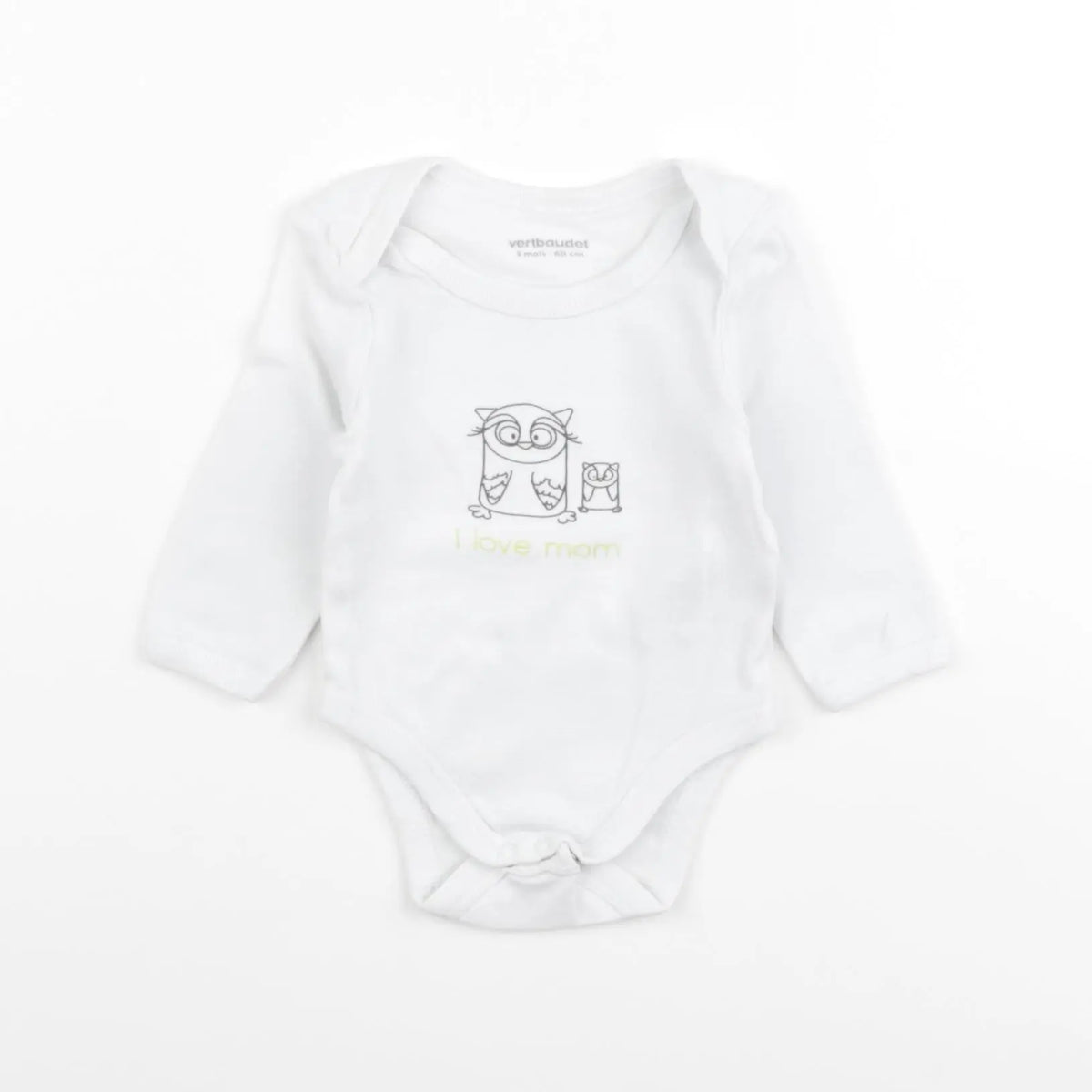 Vertbaudet - body blanc - 3 mois