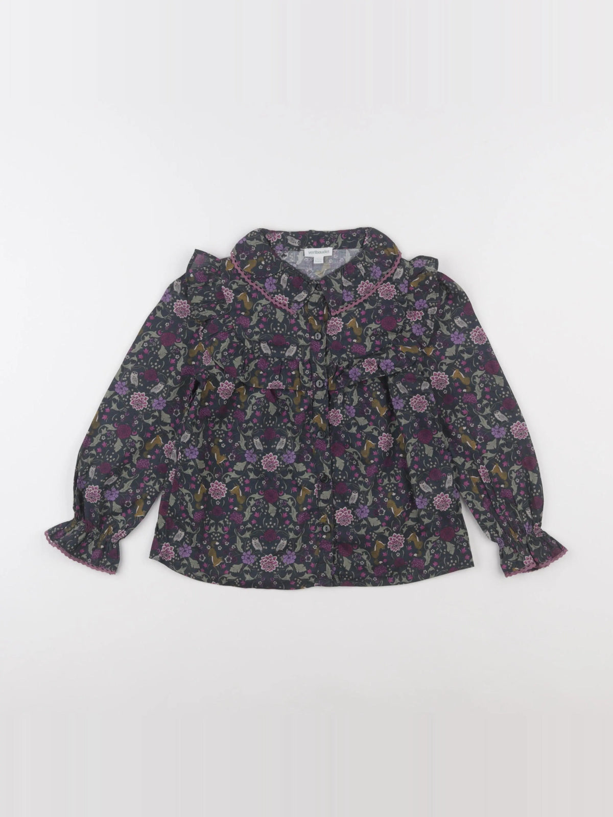 Vertbaudet - blouse vert - 6 ans