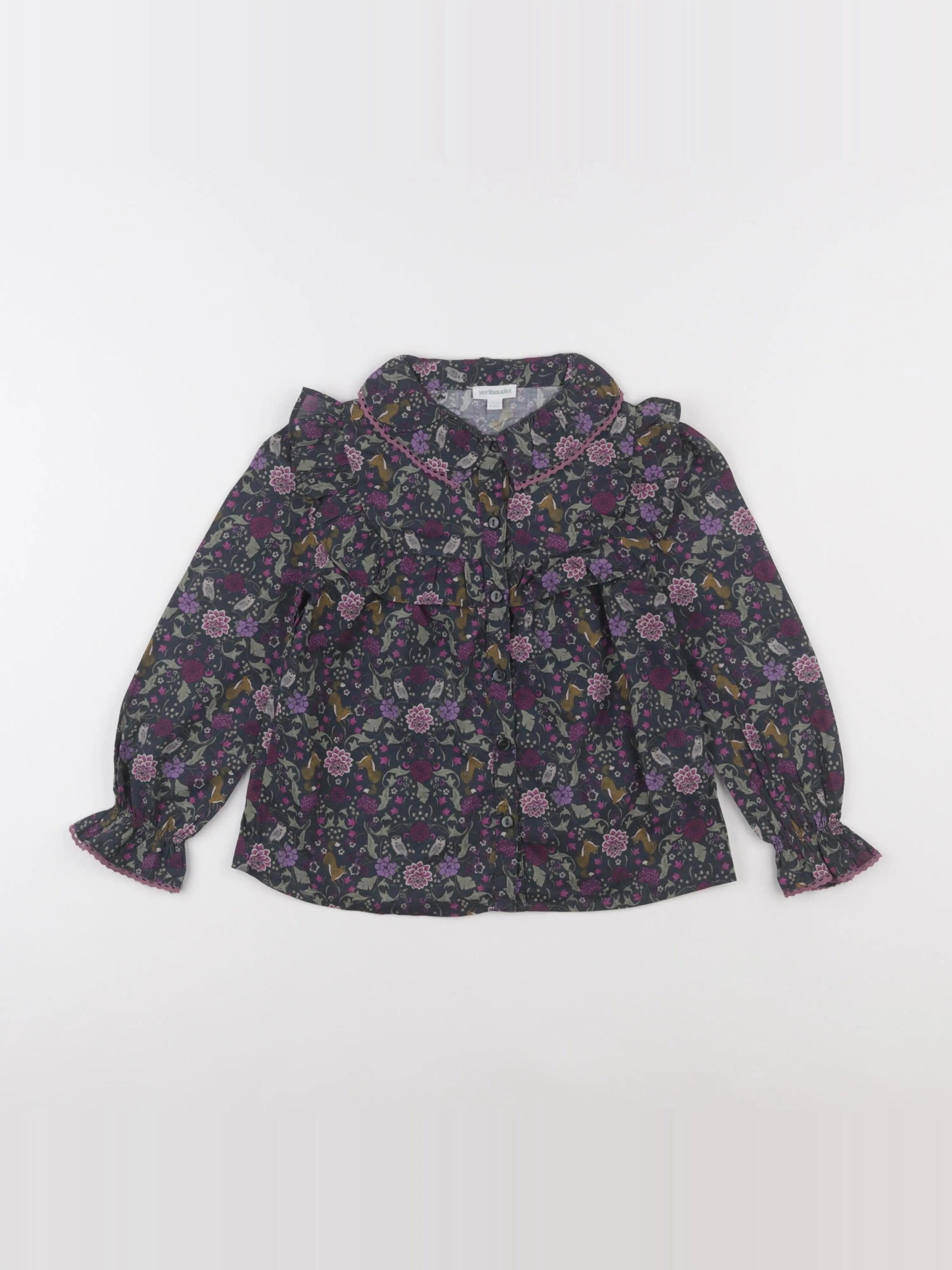 Vertbaudet - blouse vert - 6 ans