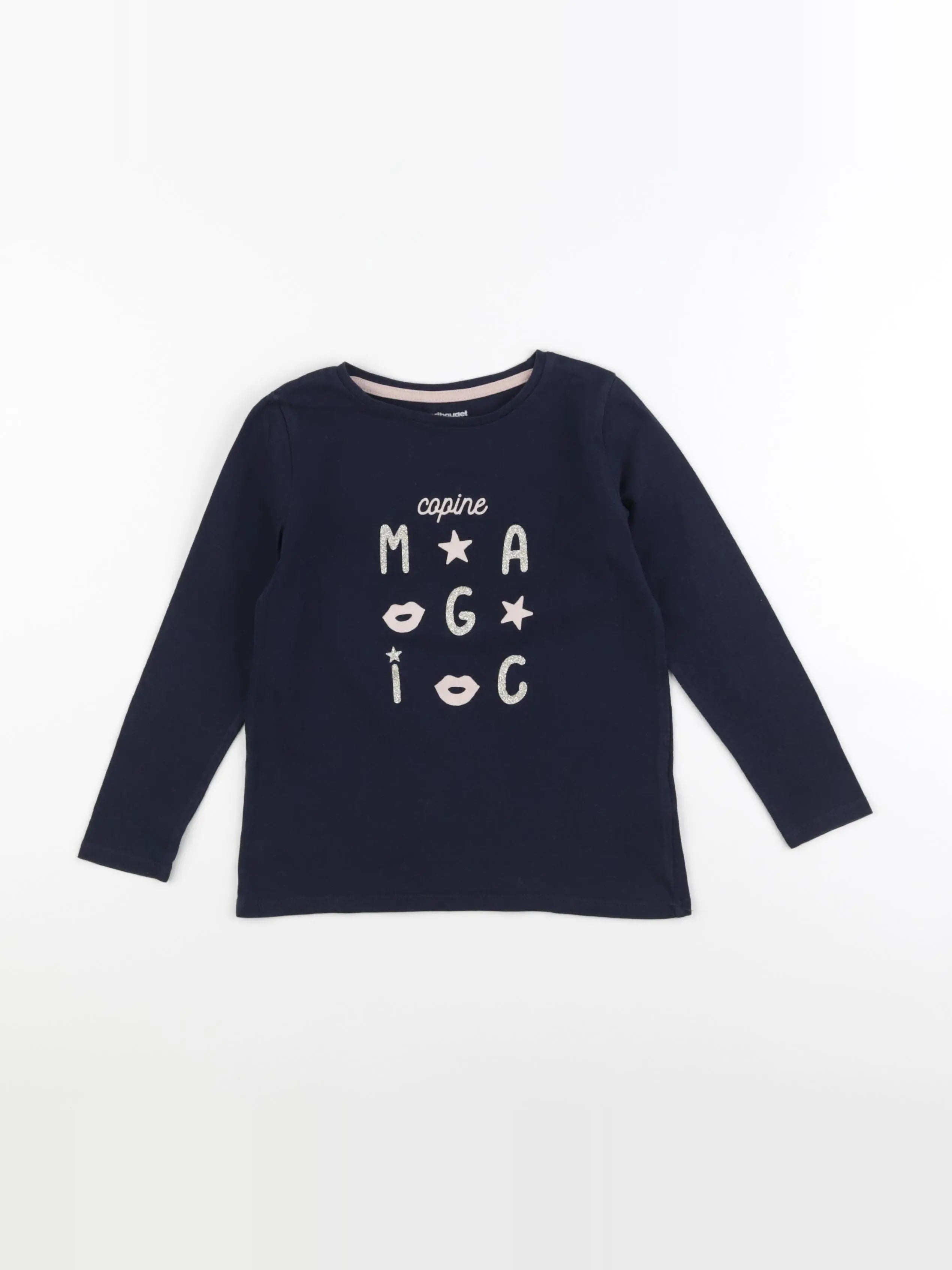 Vertbaudet - tee-shirt bleu - 5 ans