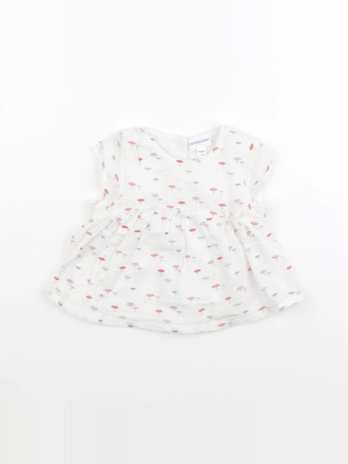 Vertbaudet - blouse blanc - 12 mois