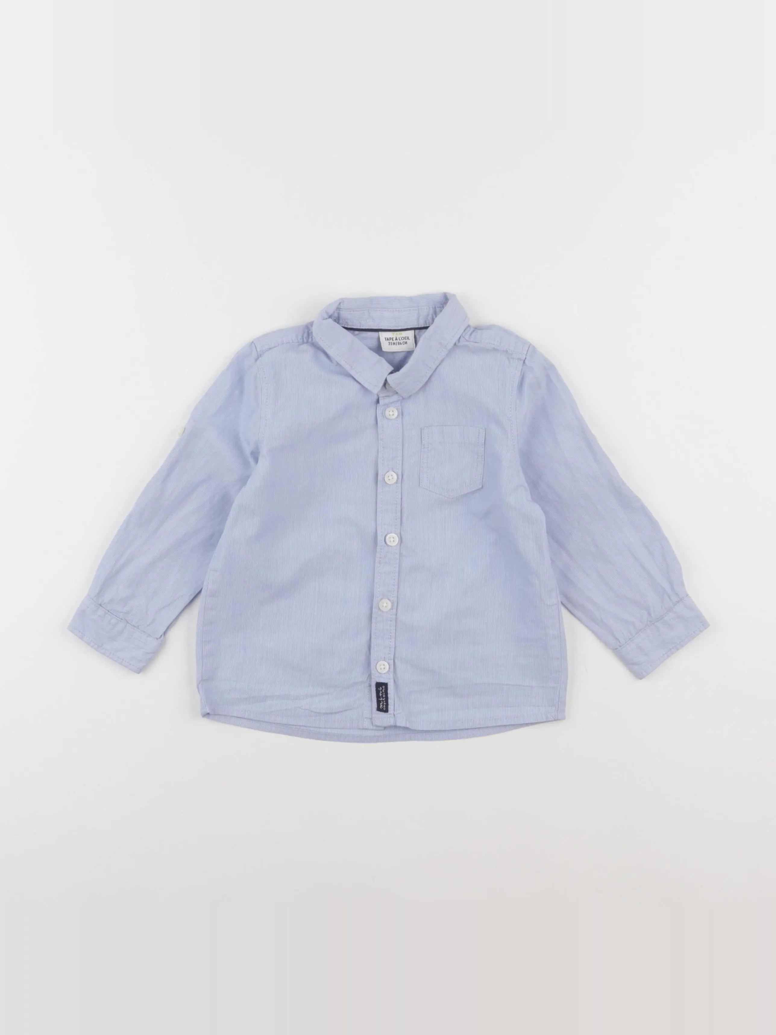 Tape à l'oeil - chemise bleu - 24 mois