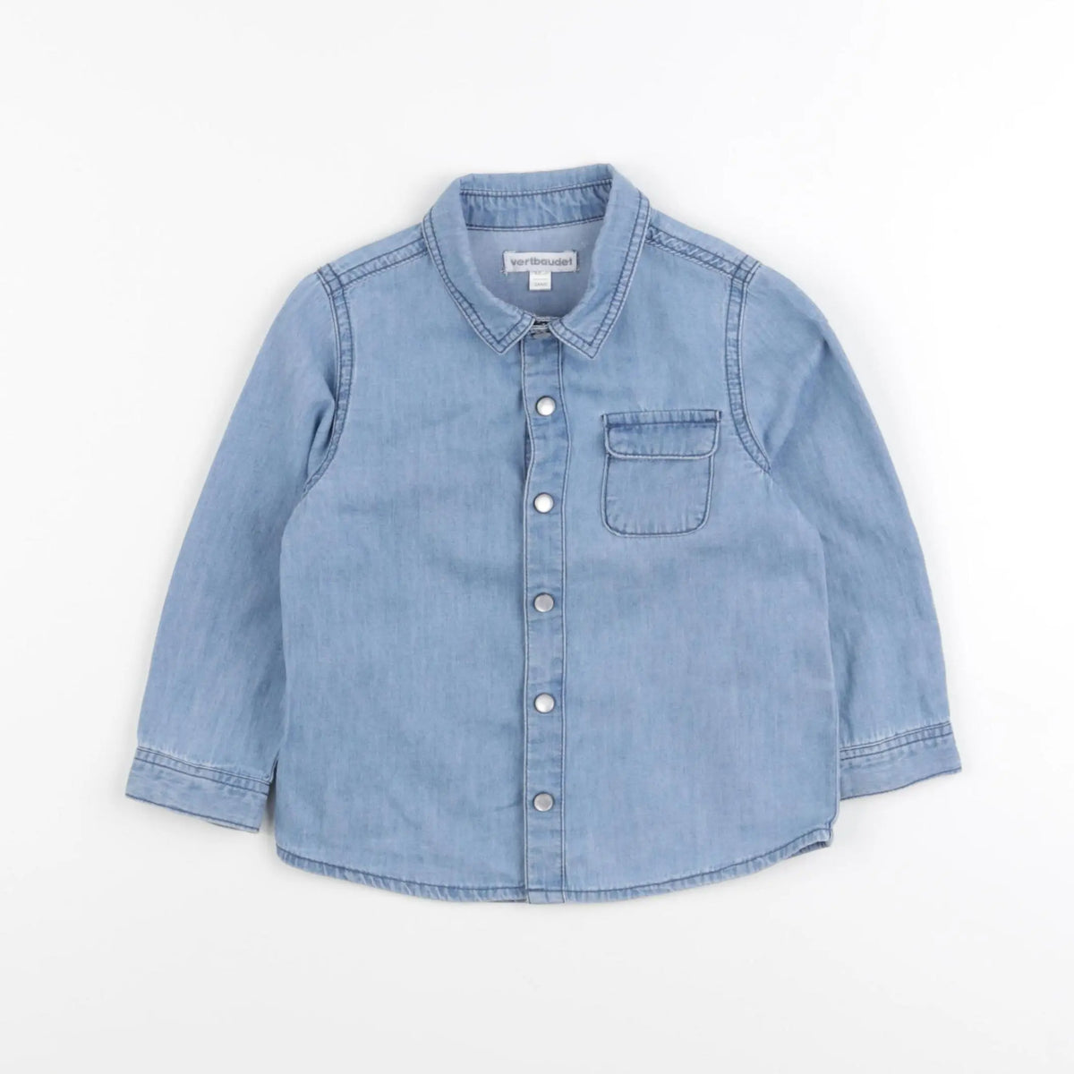 Vertbaudet - chemise bleu - 2 ans