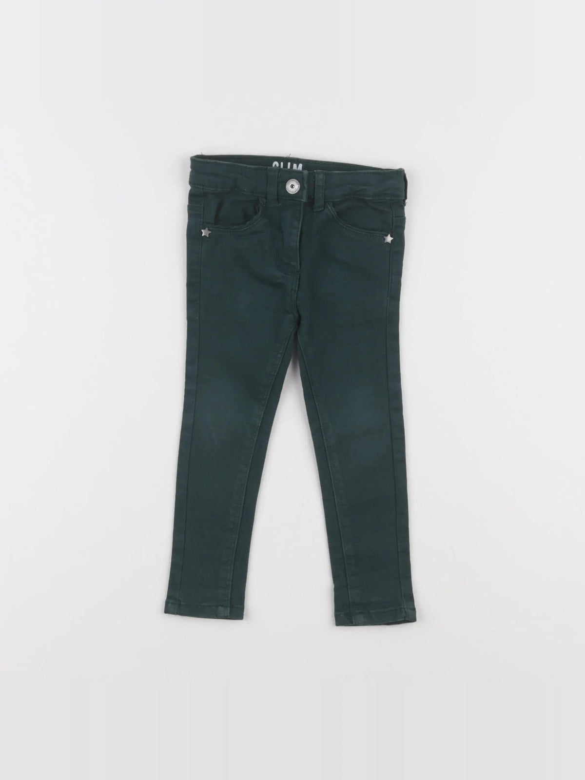 Vertbaudet - pantalon vert - 2 ans