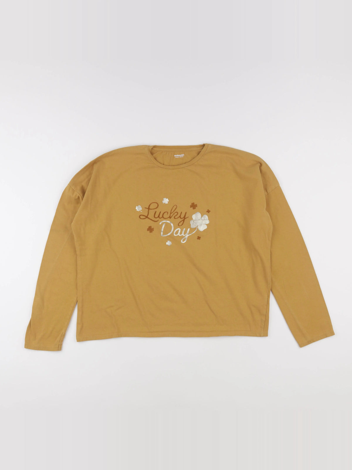 Vertbaudet - tee-shirt jaune - 14 ans