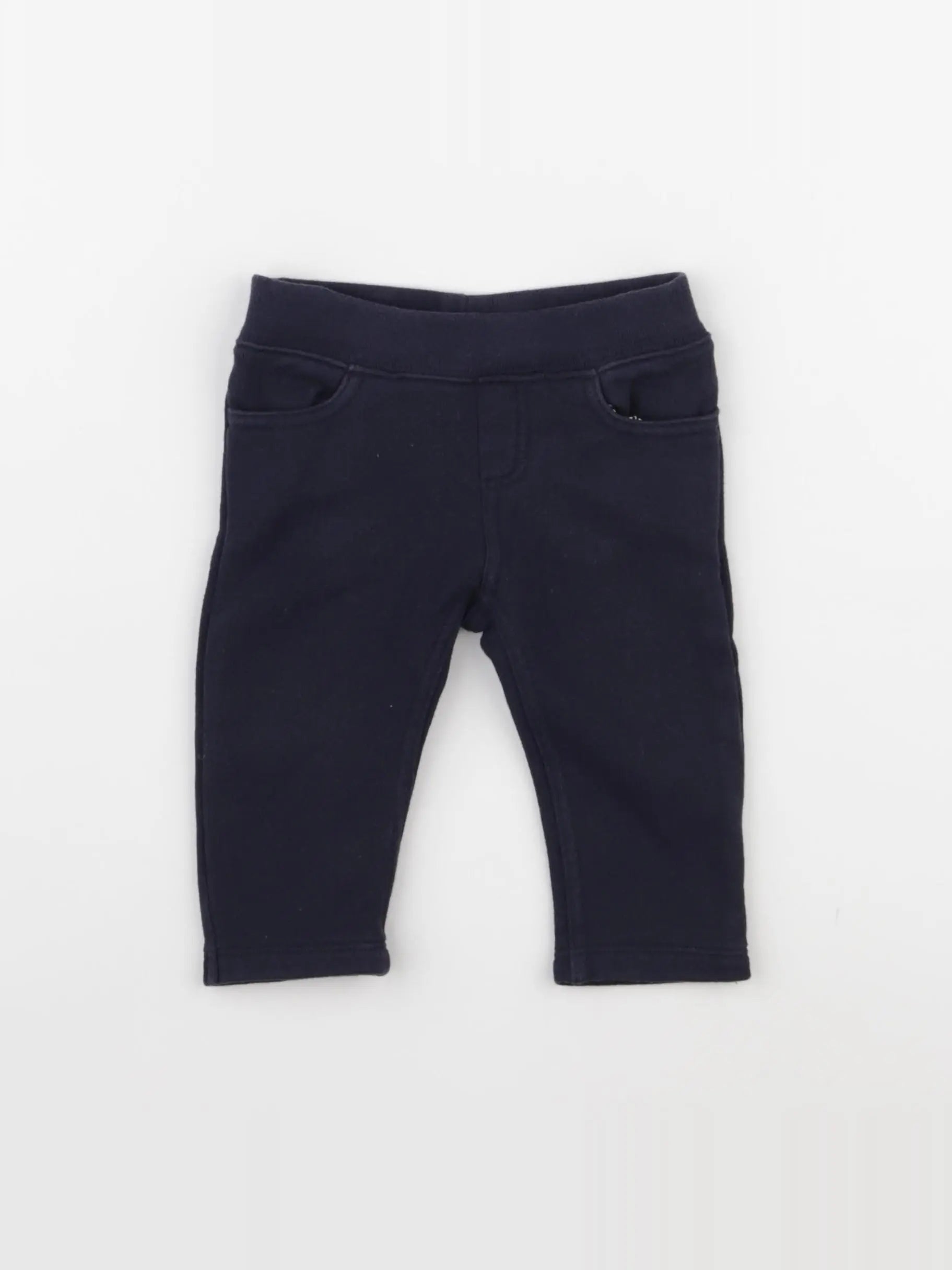 Petit Bateau - pantalon bleu - 3 mois
