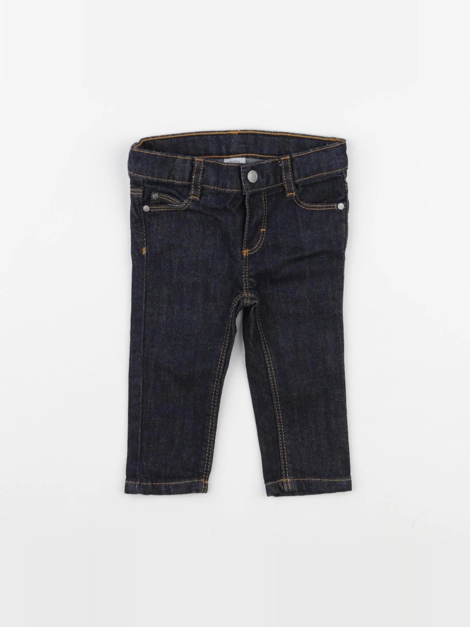 Petit Bateau - jean bleu - 6 mois