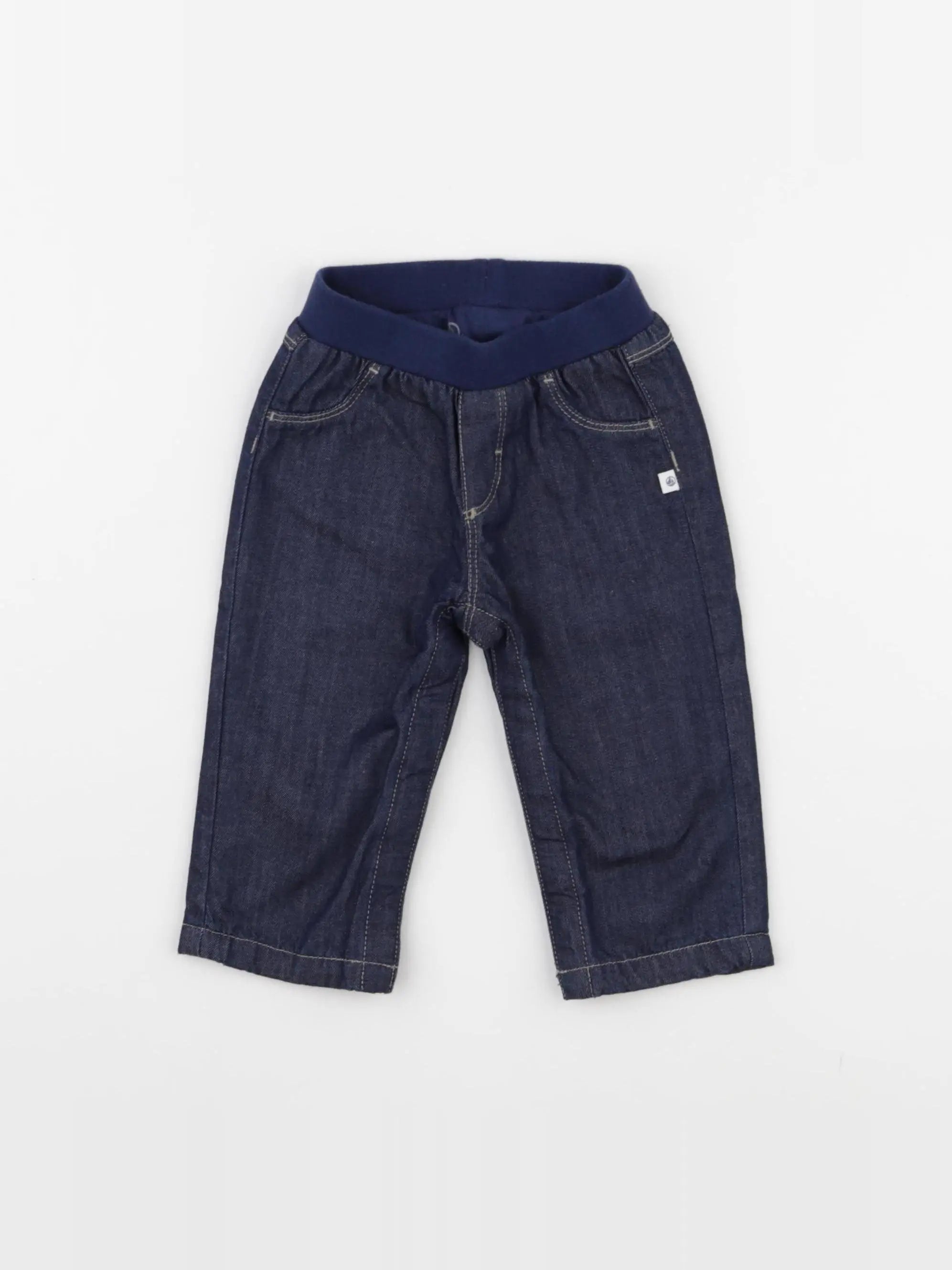 Petit Bateau - jean bleu - 6 mois