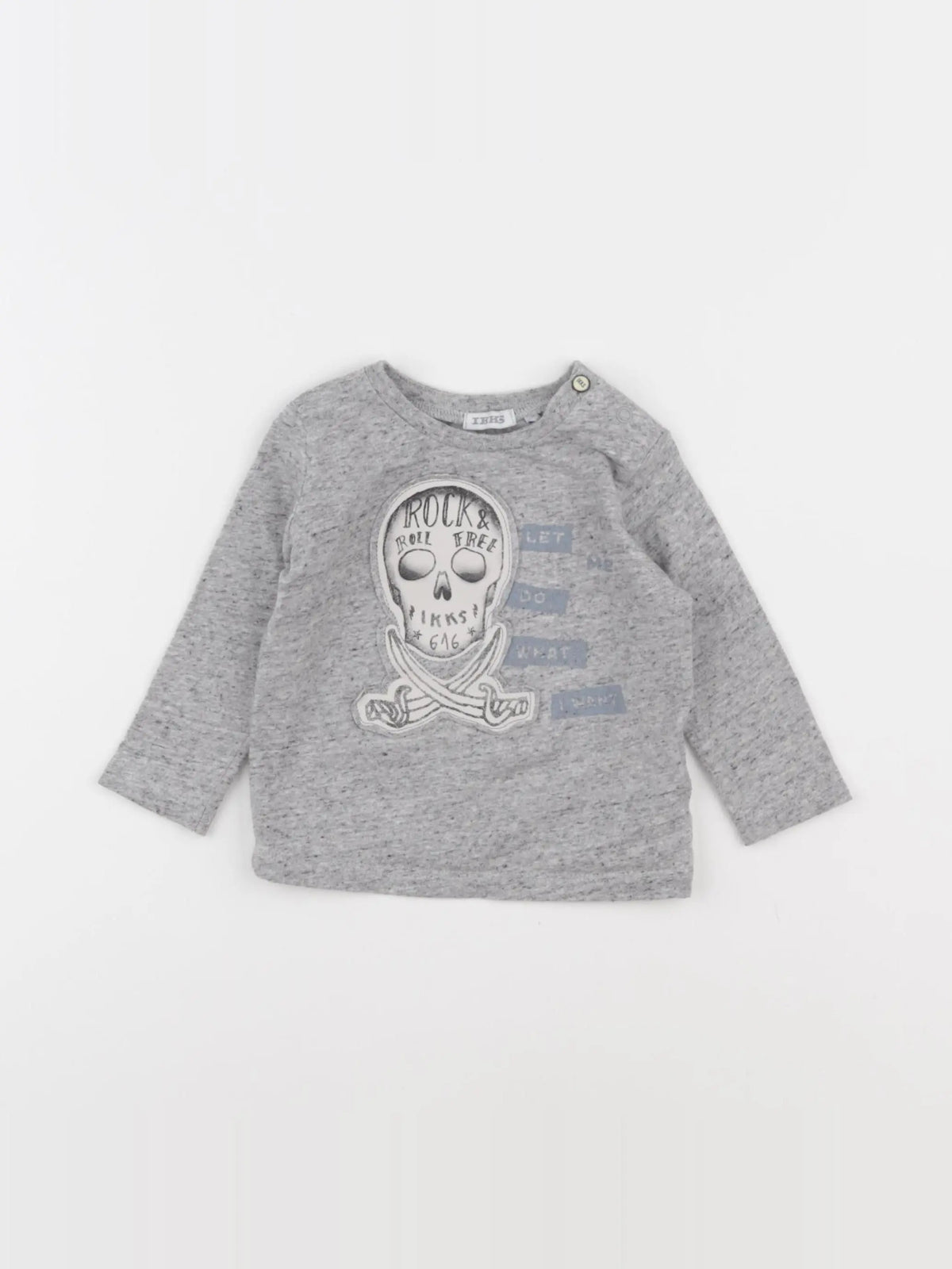 IKKS - tee-shirt gris - 6 mois