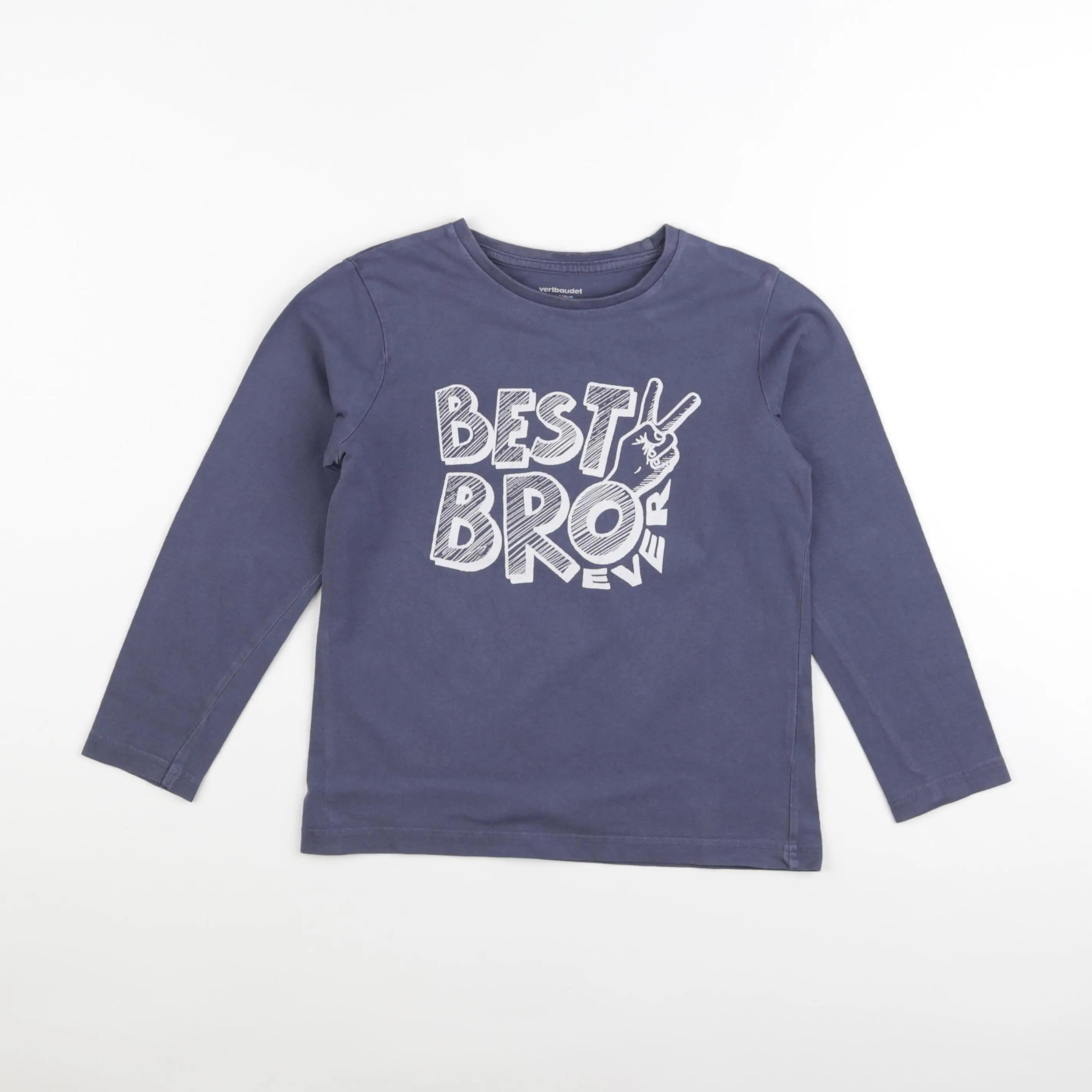 Vertbaudet - tee-shirt bleu - 12 ans