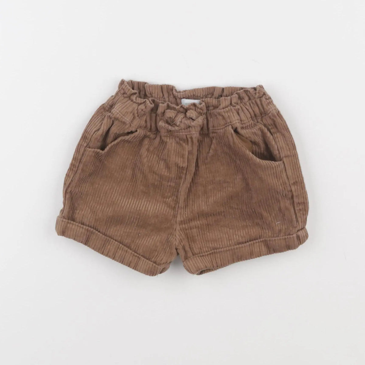 Vertbaudet - short marron - 12 mois