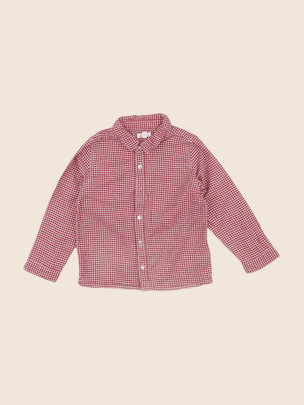 Vertbaudet - chemise rouge - 3 mois