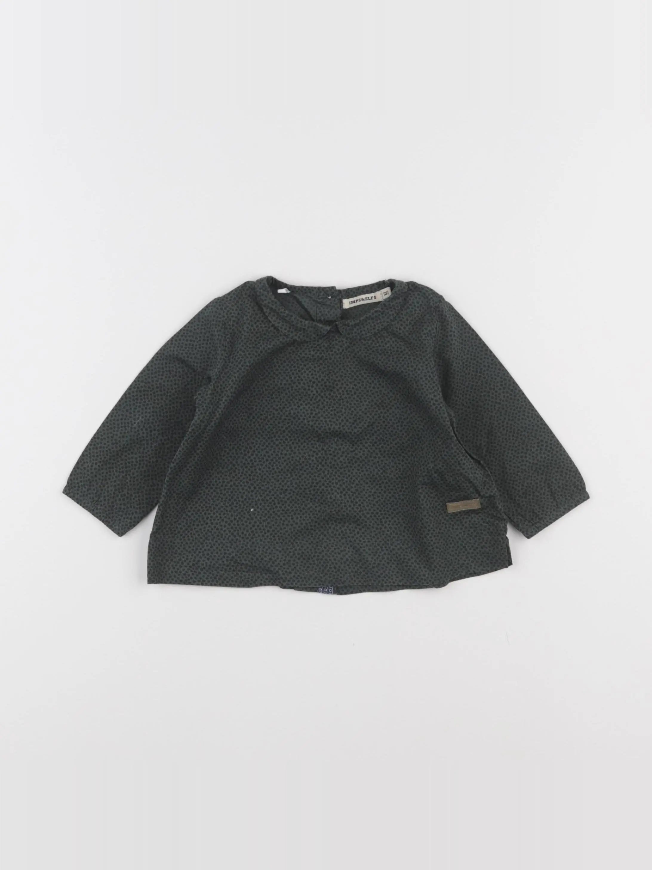 Imps & Elfs - blouse vert, noir - 3 mois