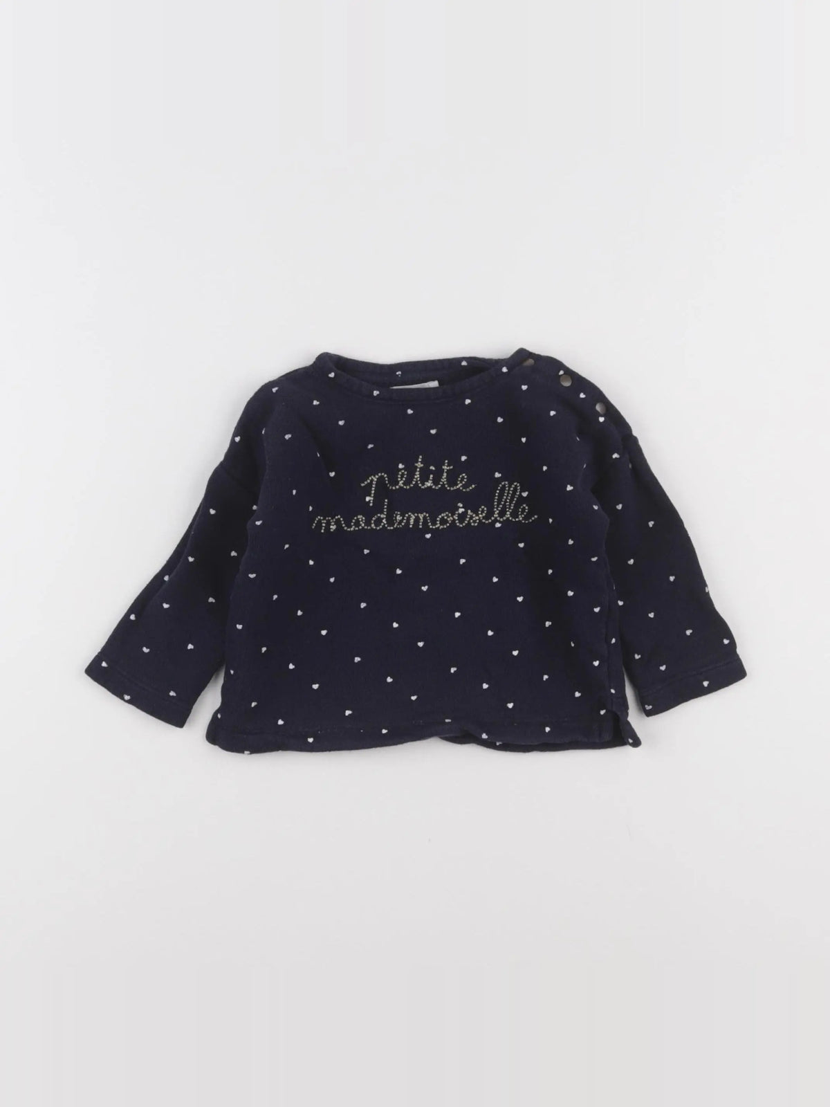 Boutchou - sweat bleu - 9 mois