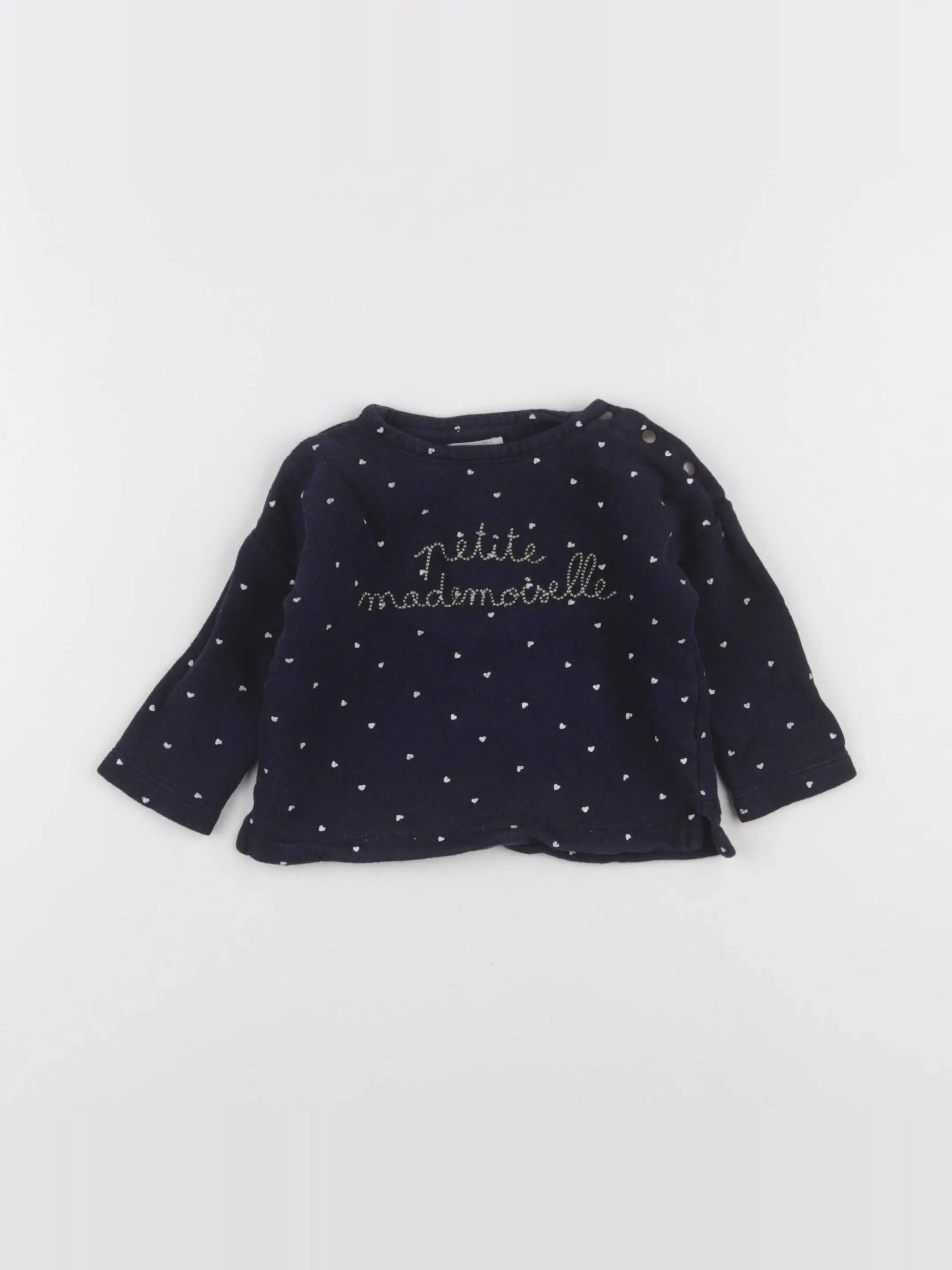 Boutchou - sweat bleu - 9 mois
