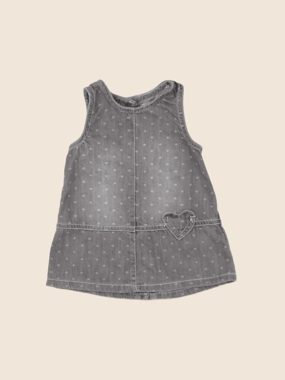 Vertbaudet - robe gris - 6 mois