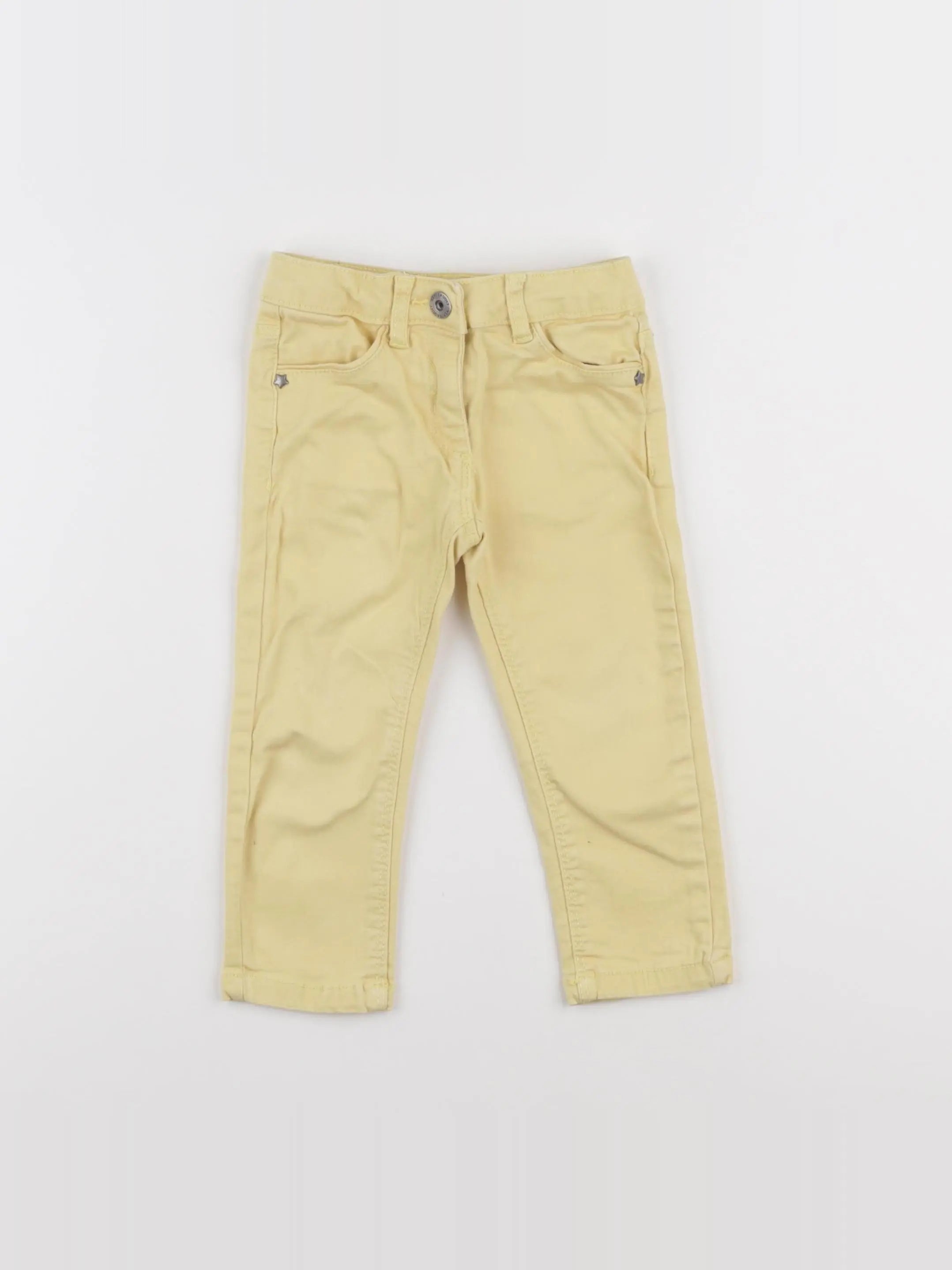Vertbaudet - pantalon jaune - 2 ans