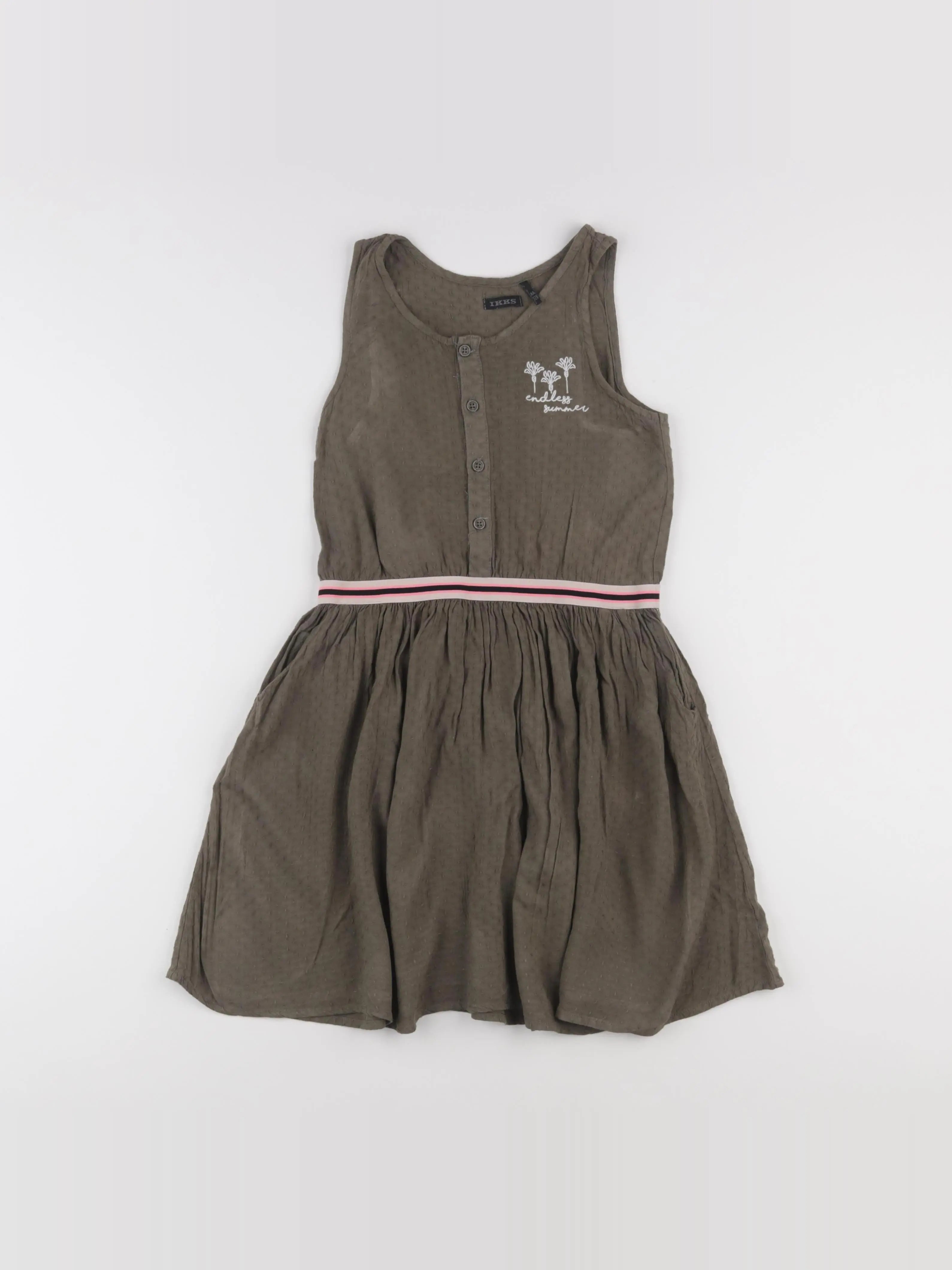 IKKS - robe vert - 8 ans