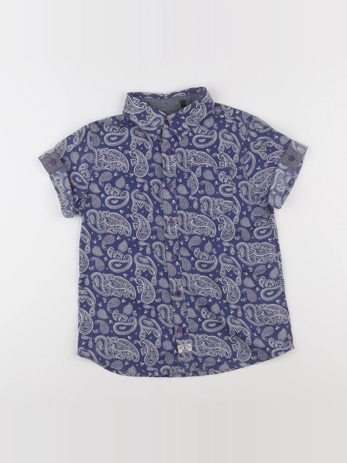 IKKS - chemise bleu - 10 ans
