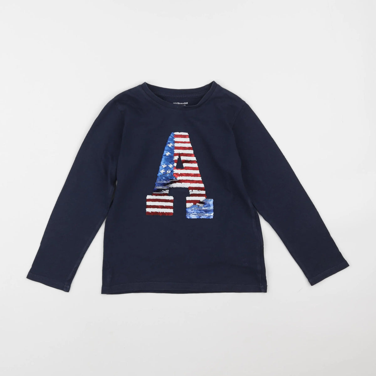 Vertbaudet - tee-shirt bleu - 6 ans