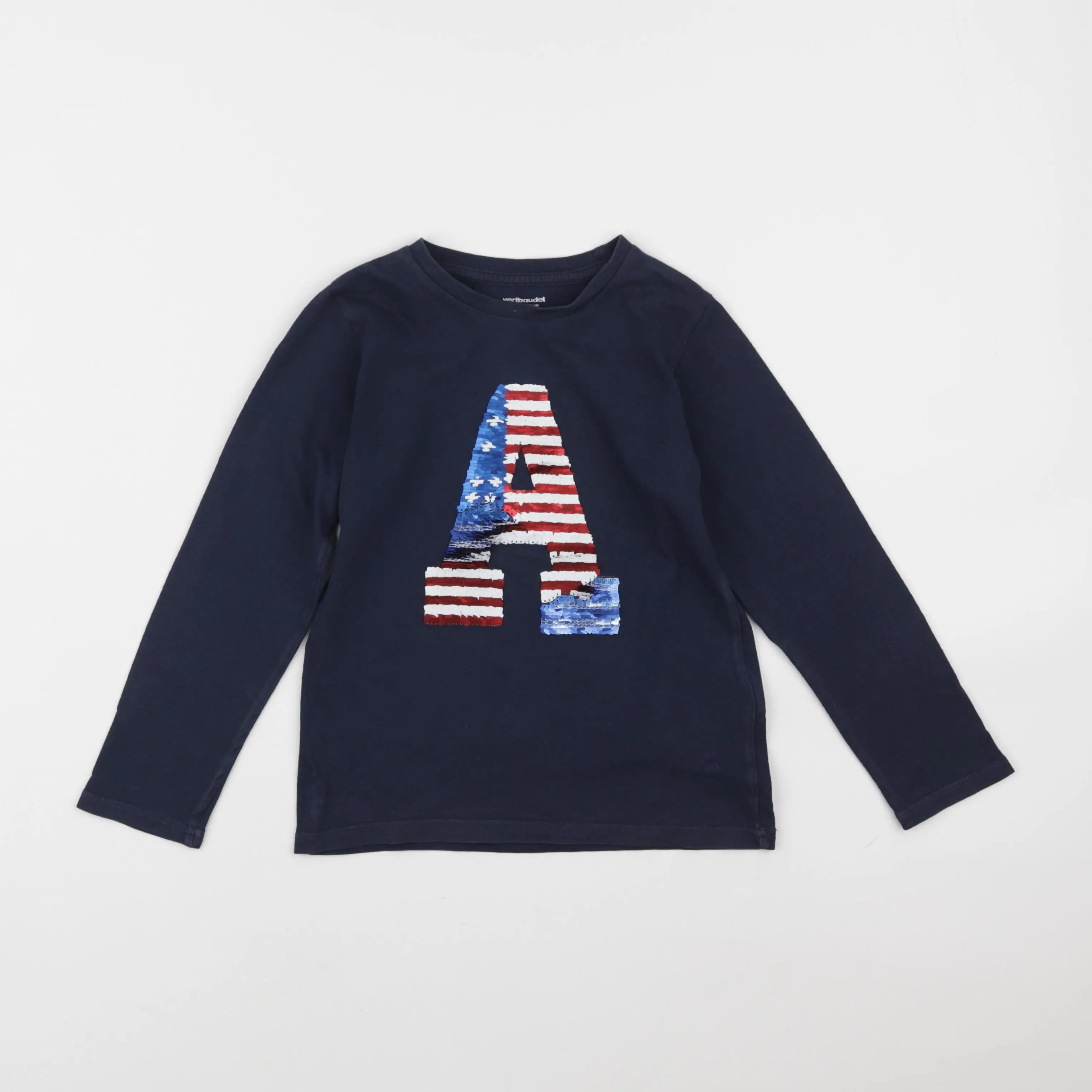 Vertbaudet - tee-shirt bleu - 6 ans