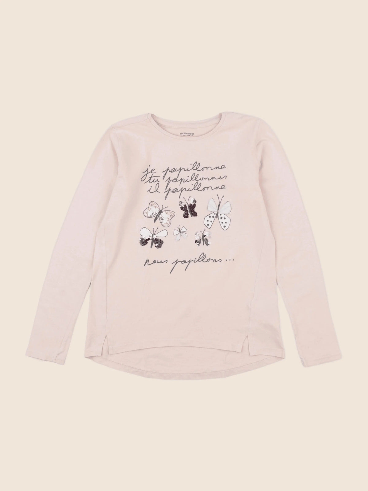 Vertbaudet - tee-shirt rose - 10 ans