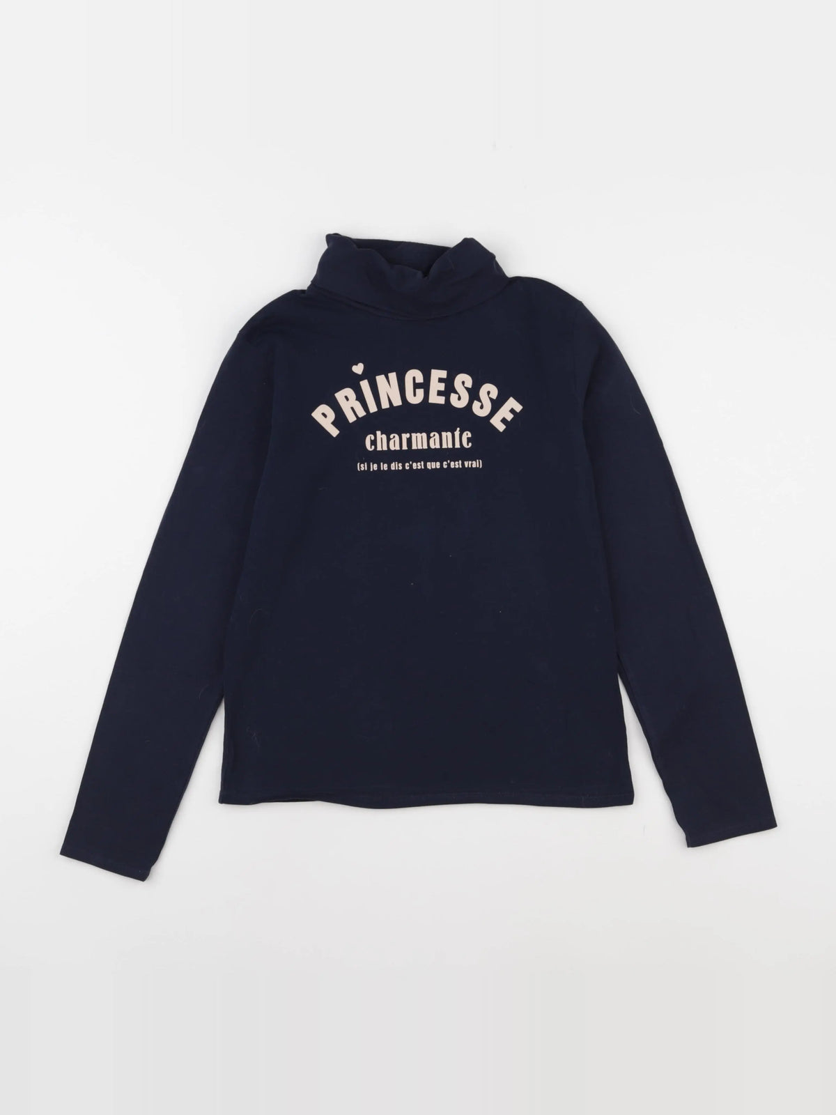 Vertbaudet - sous-pull bleu - 10 ans