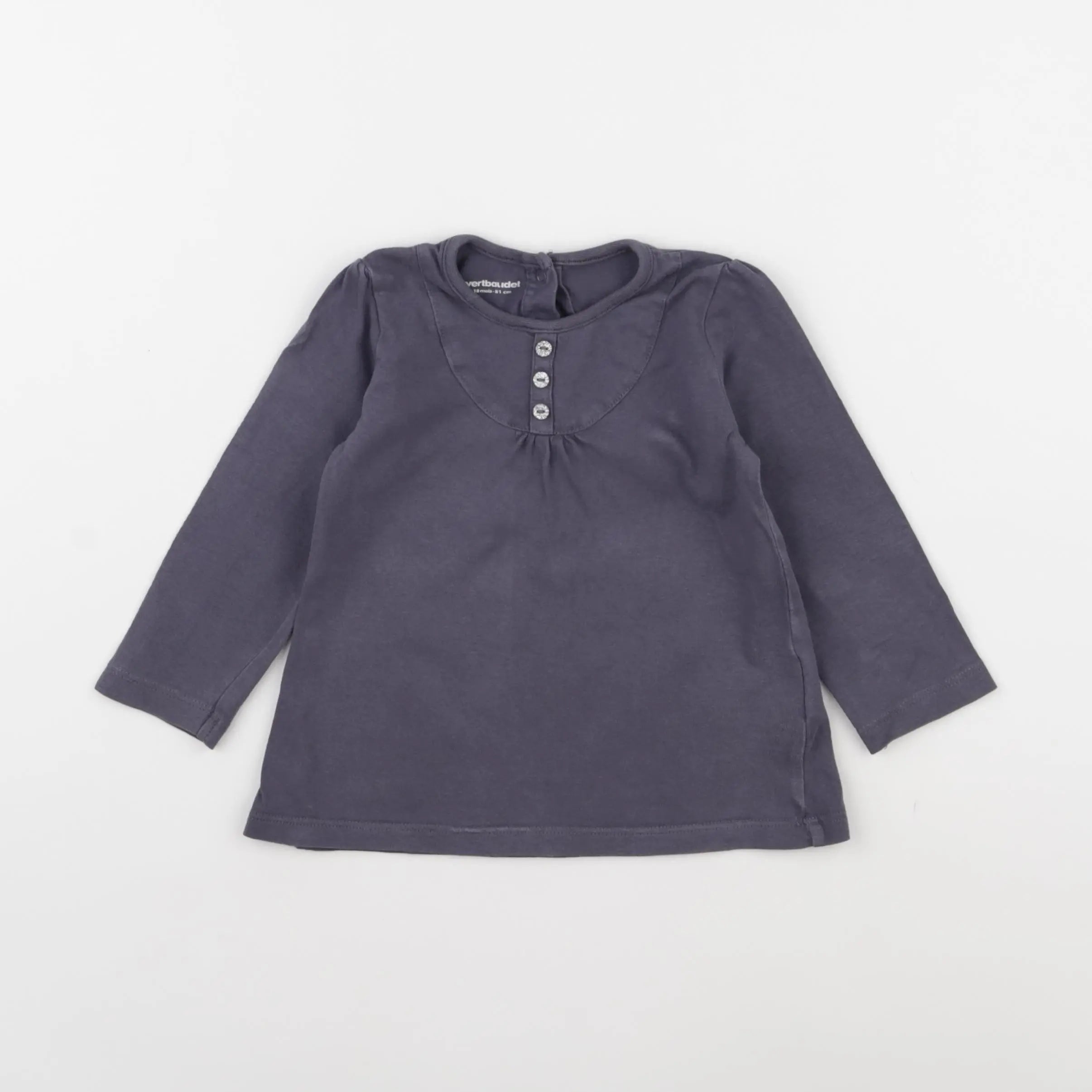 Vertbaudet - tee-shirt gris - 18 mois