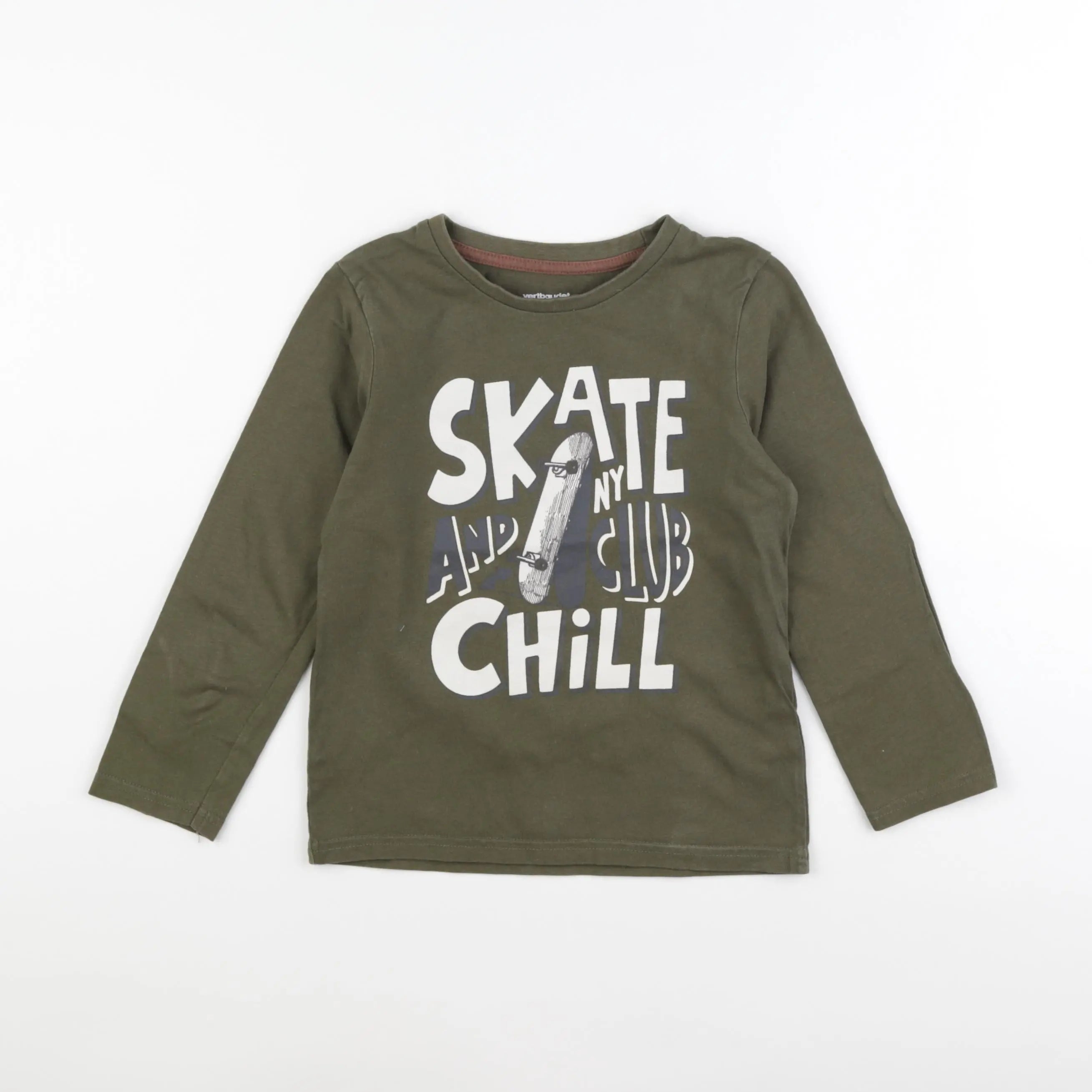 Vertbaudet - tee-shirt vert - 6 ans