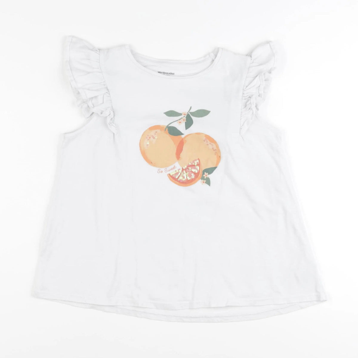 Vertbaudet - tee-shirt blanc - 12 ans