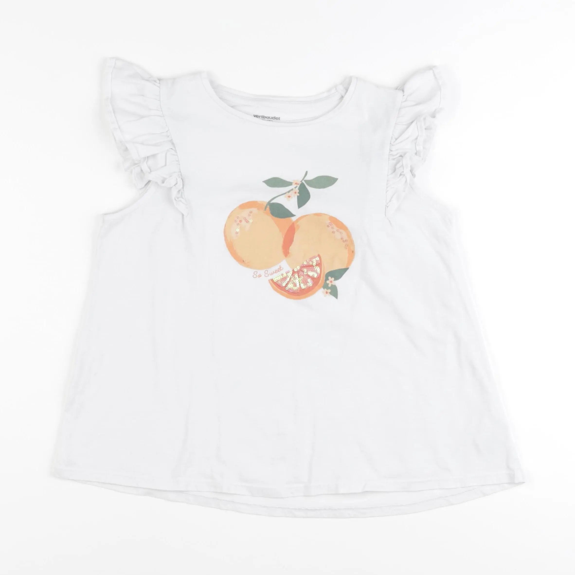 Vertbaudet - tee-shirt blanc - 12 ans
