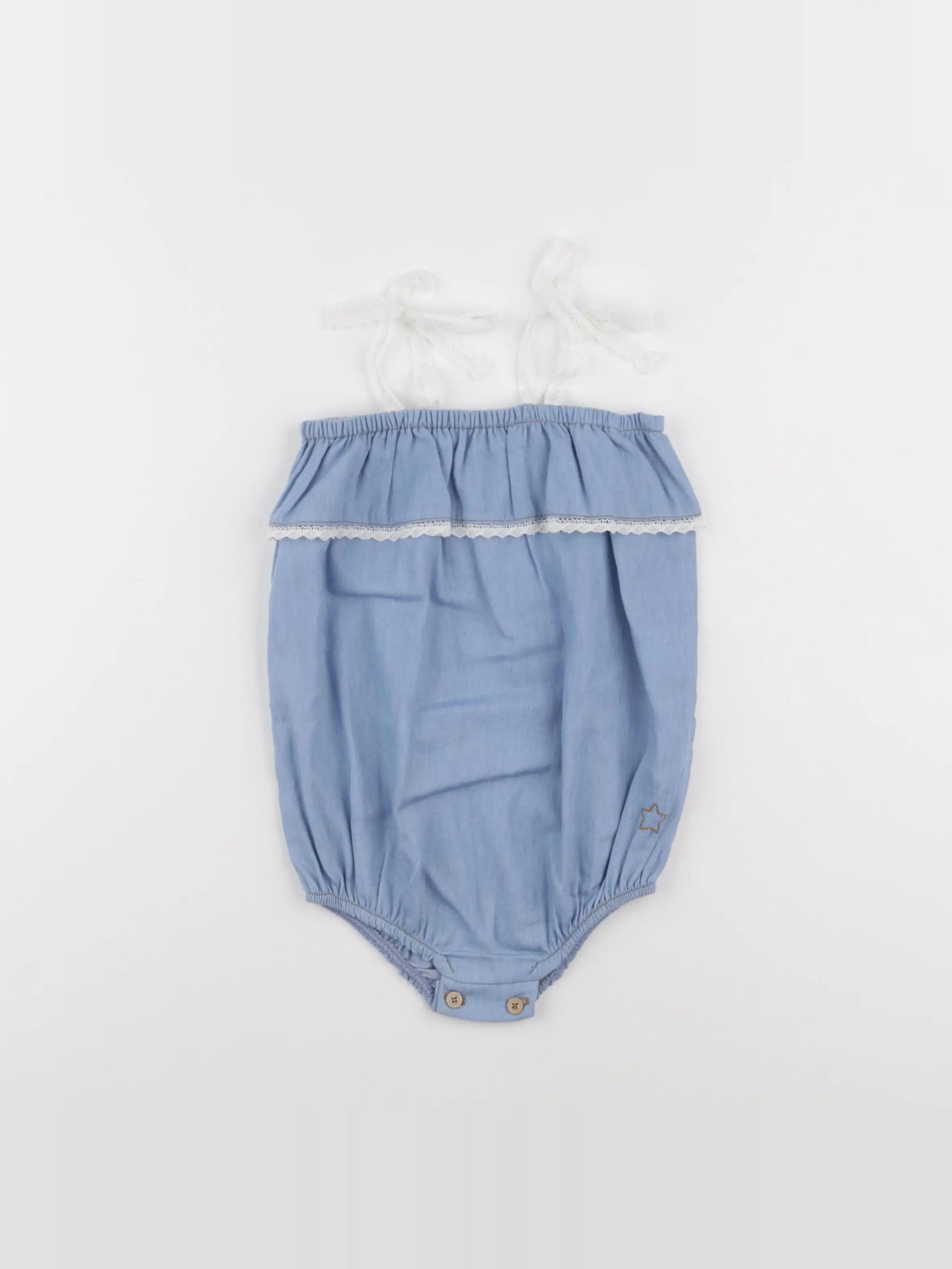Tocoto vintage - combinaison bleu - 3 mois