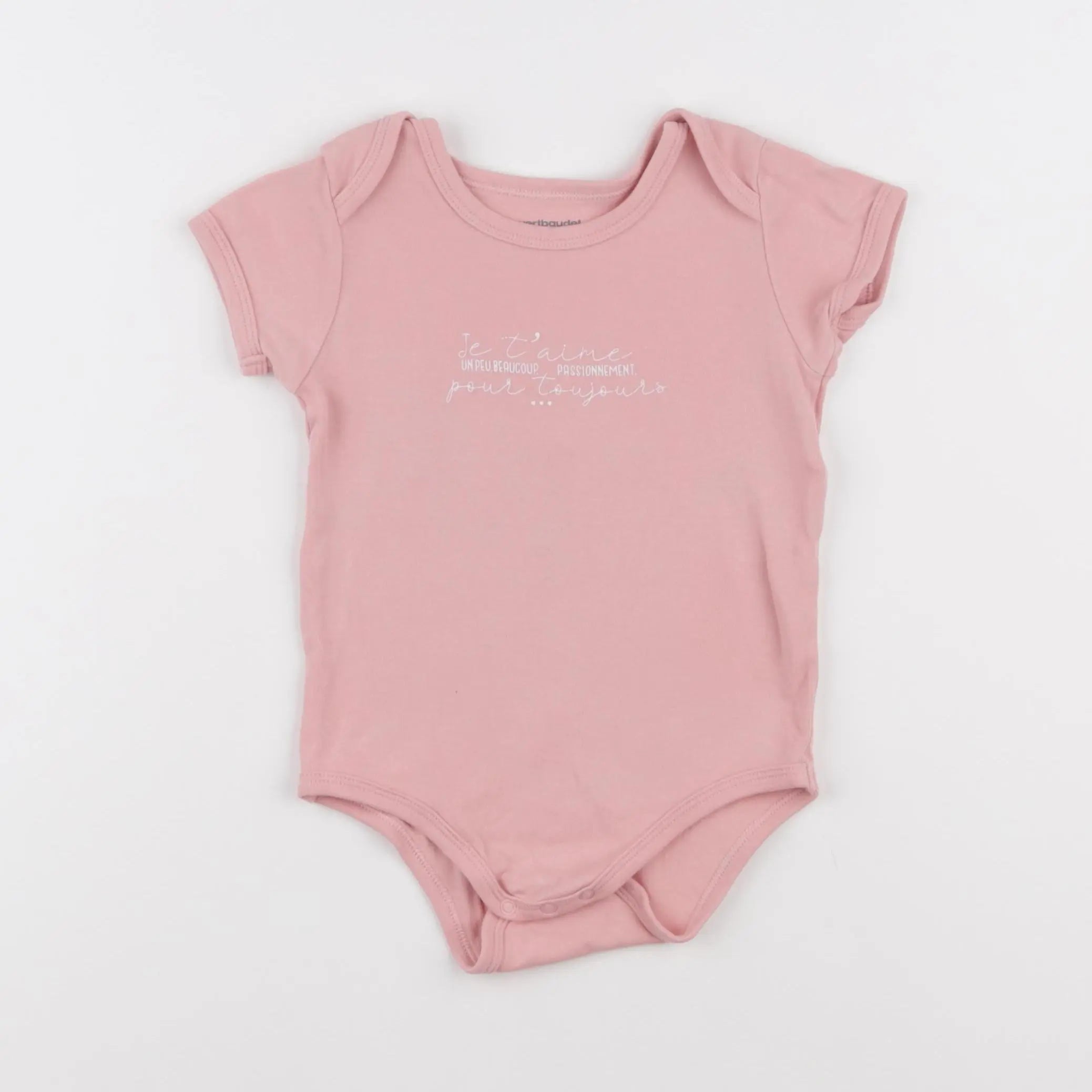 Vertbaudet - body rose - 24 mois