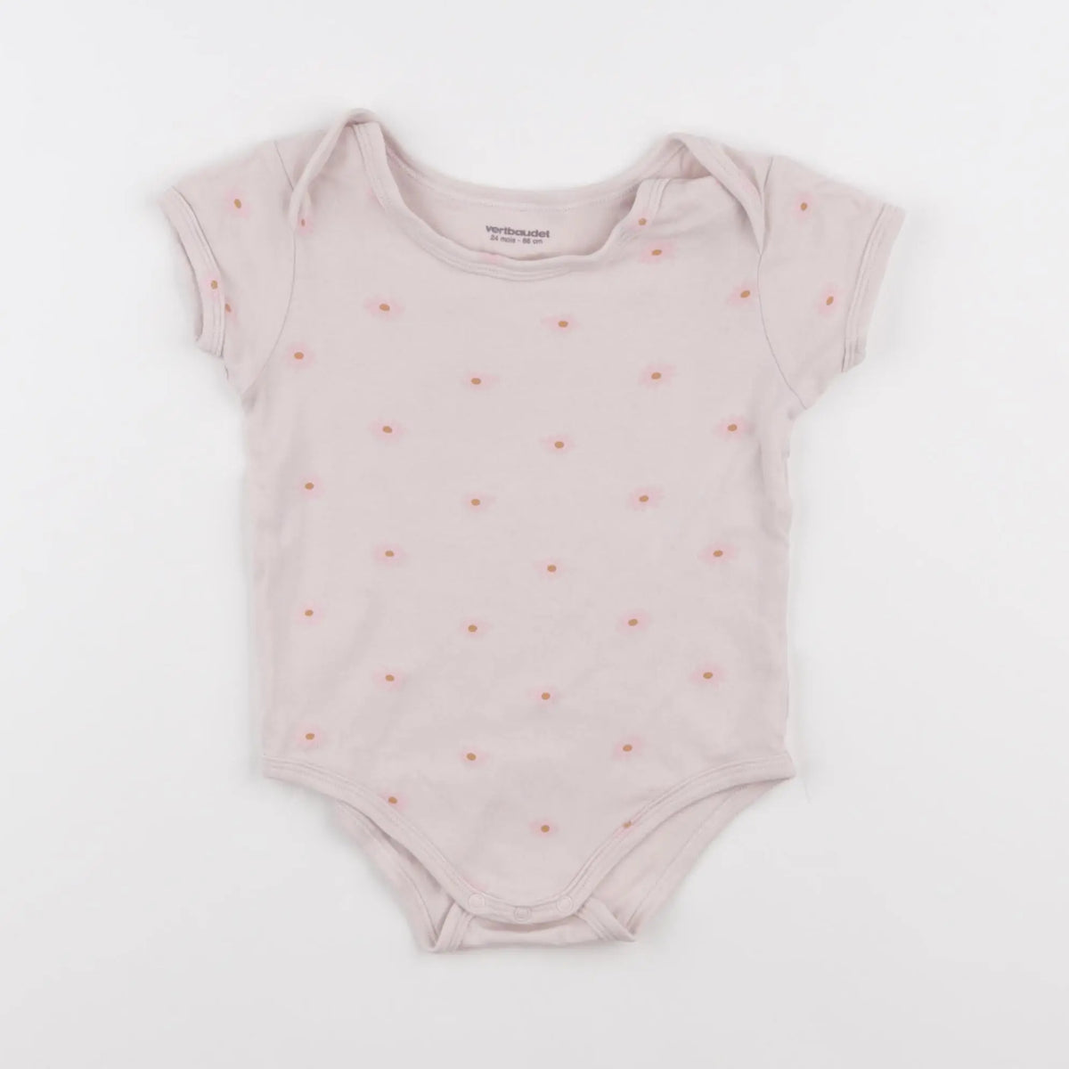 Vertbaudet - body rose - 24 mois