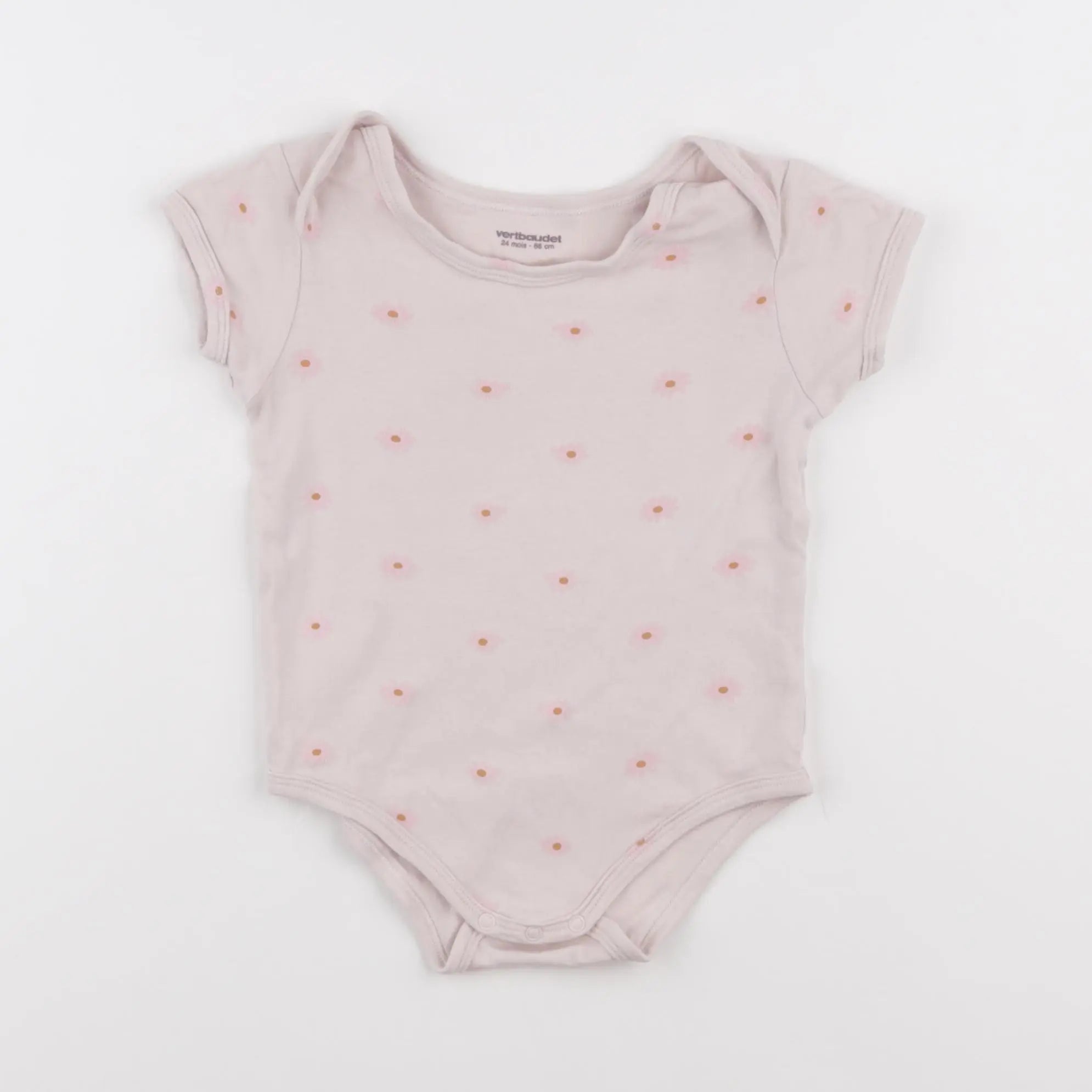 Vertbaudet - body rose - 24 mois