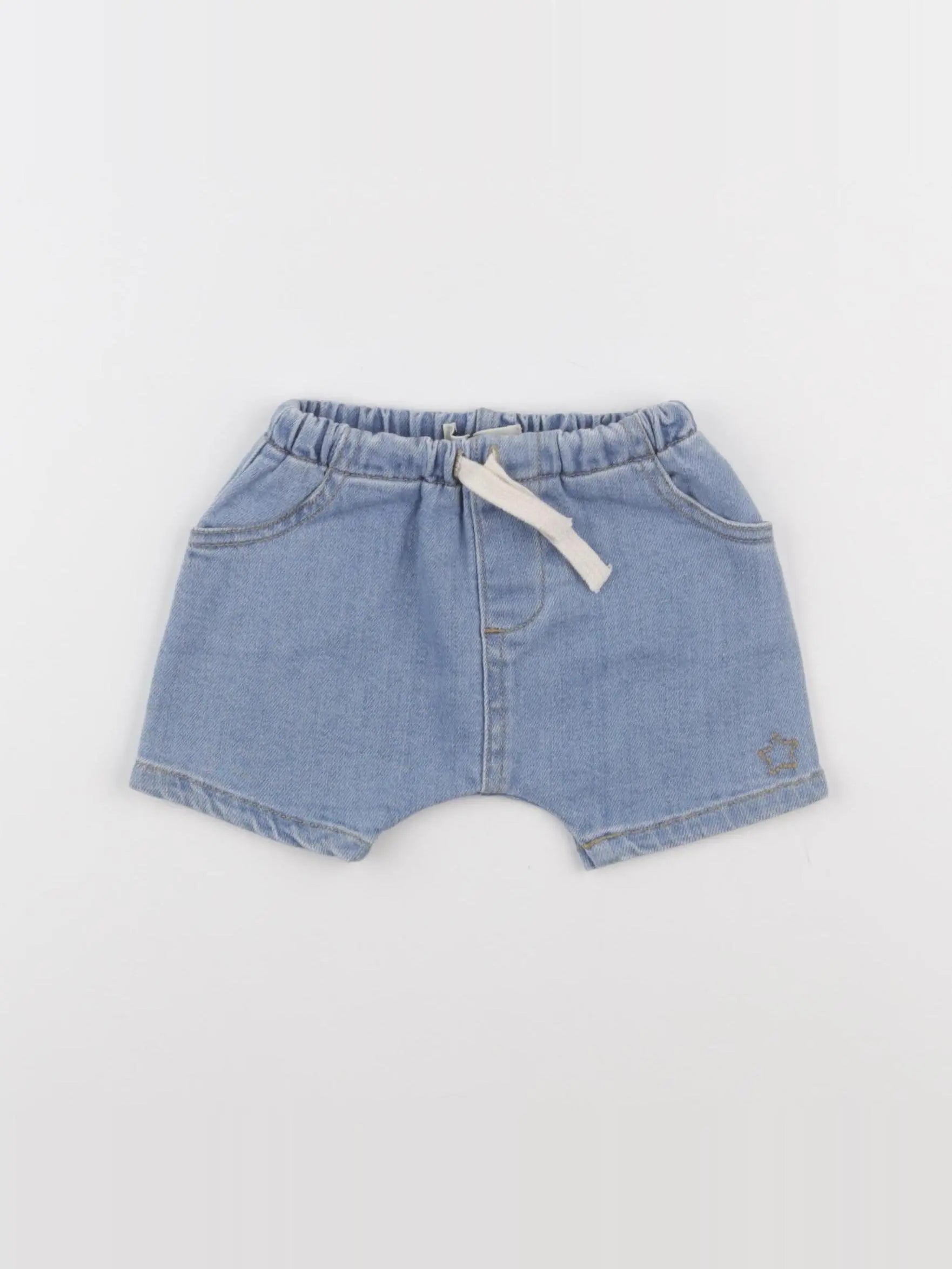 Tocoto vintage - short bleu - 6 mois
