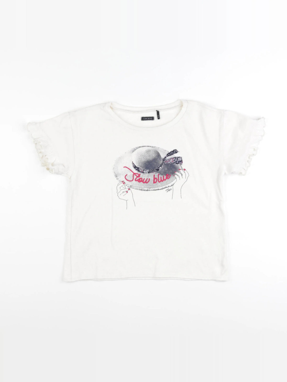 IKKS - tee-shirt blanc - 10 ans