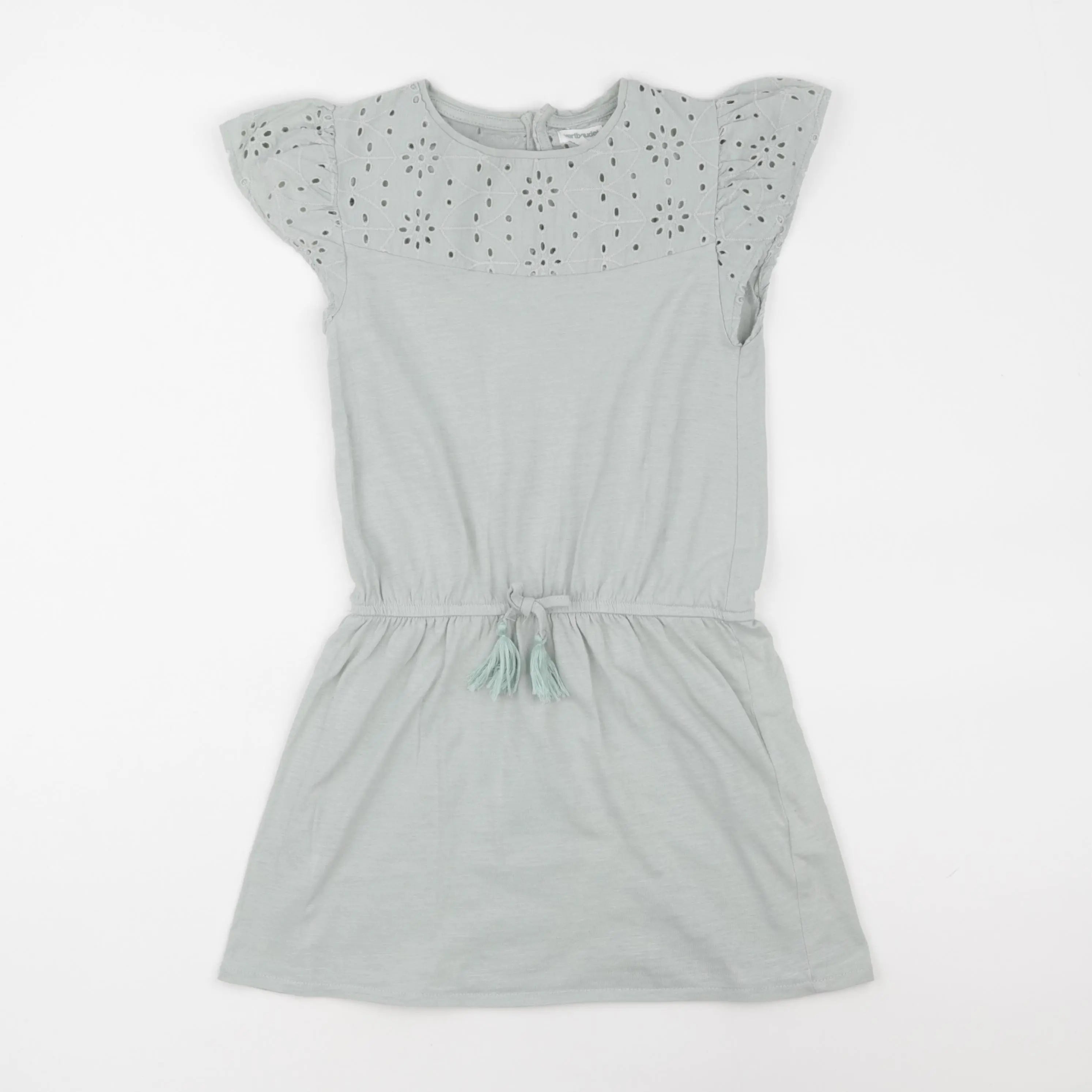 Vertbaudet - robe vert - 8 ans