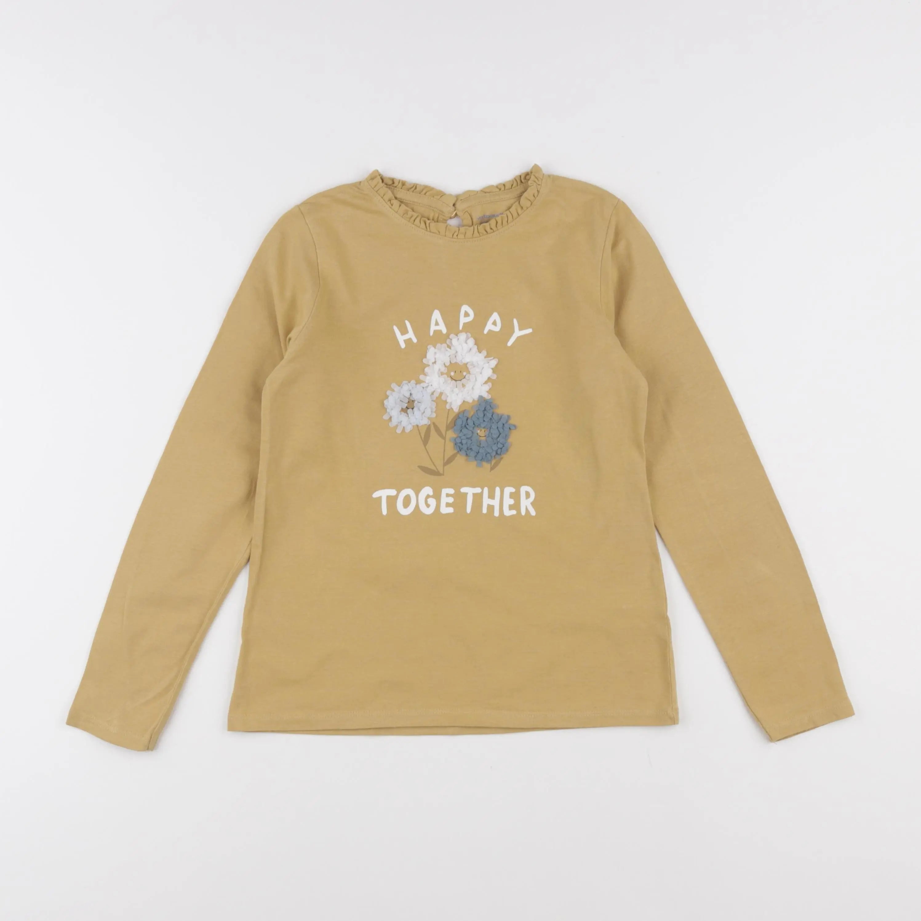 Vertbaudet - tee-shirt jaune - 8 ans