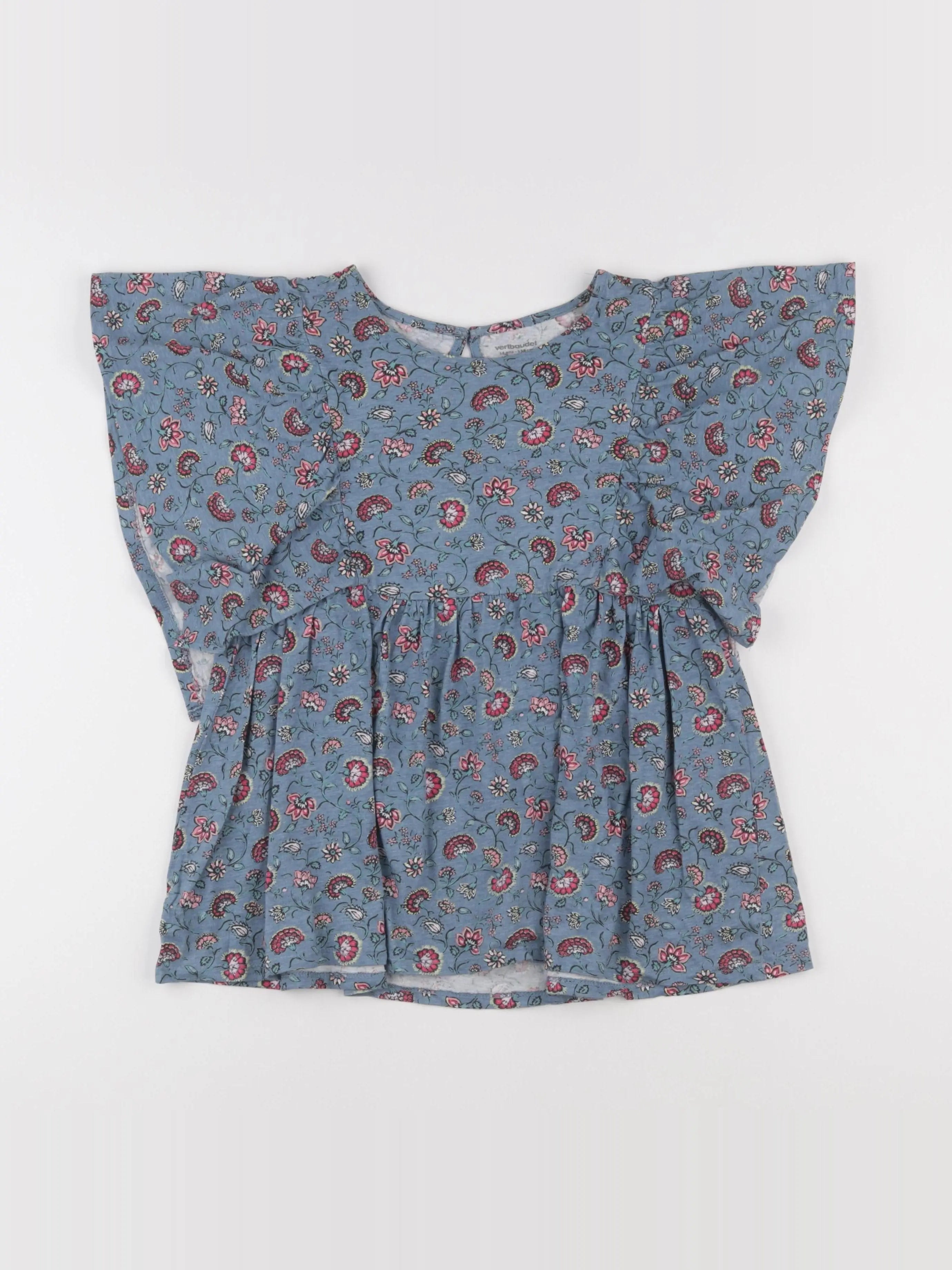 Vertbaudet - blouse bleu - 14 ans