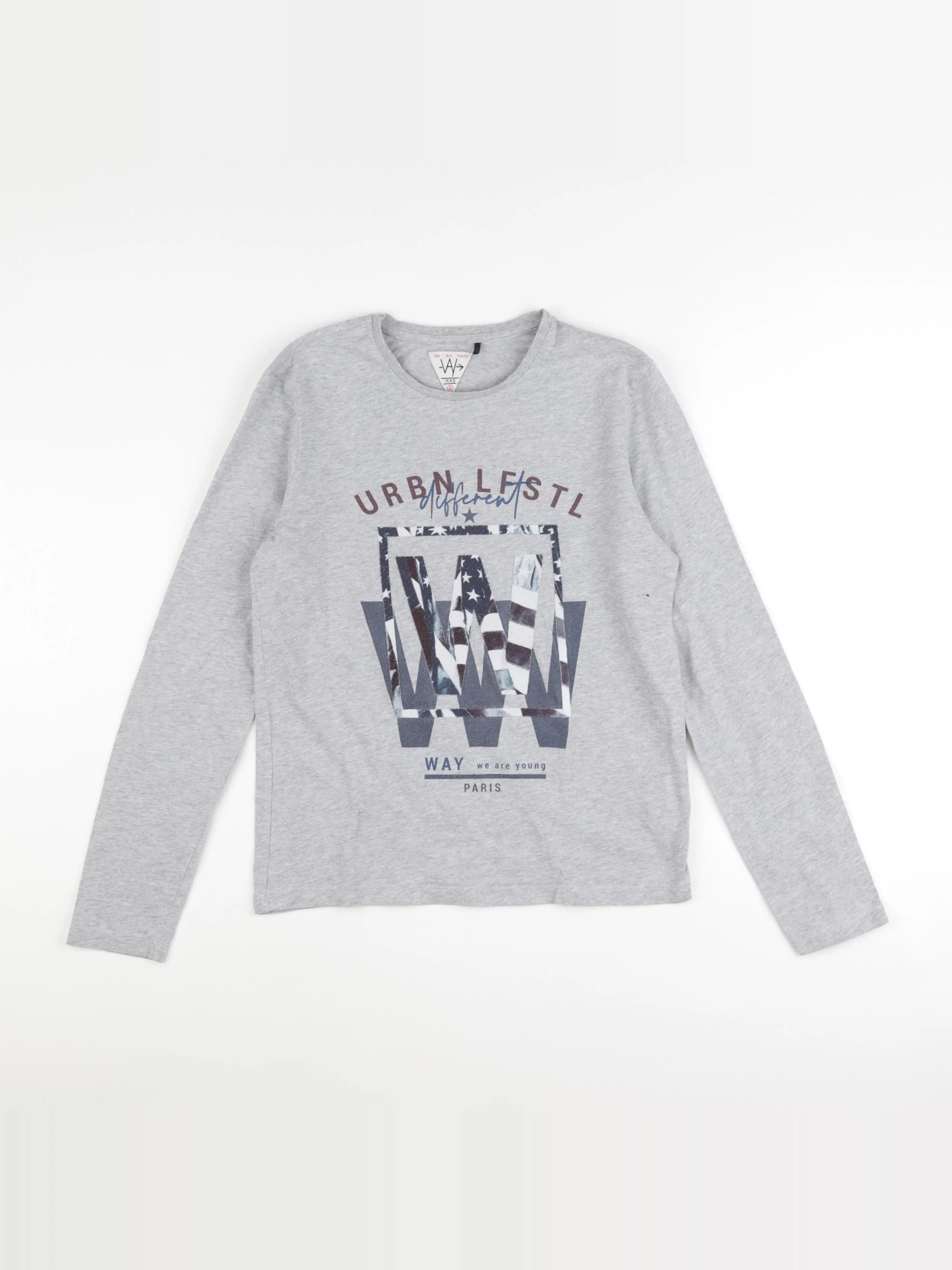 IKKS - tee-shirt gris - 14 ans