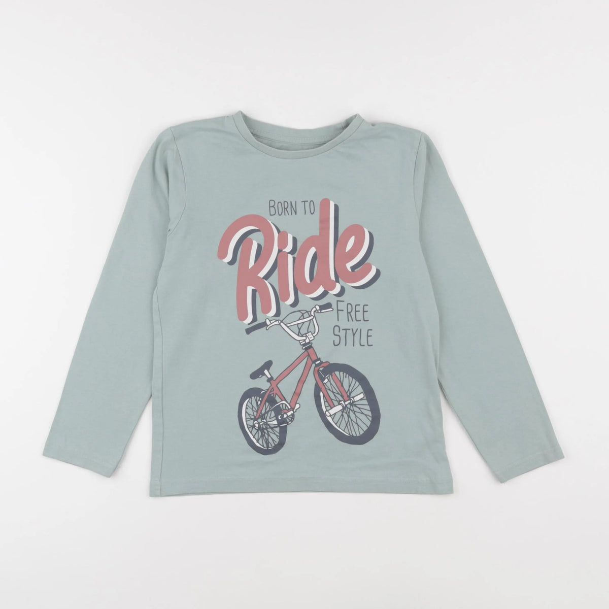 Vertbaudet - tee-shirt vert - 10 ans