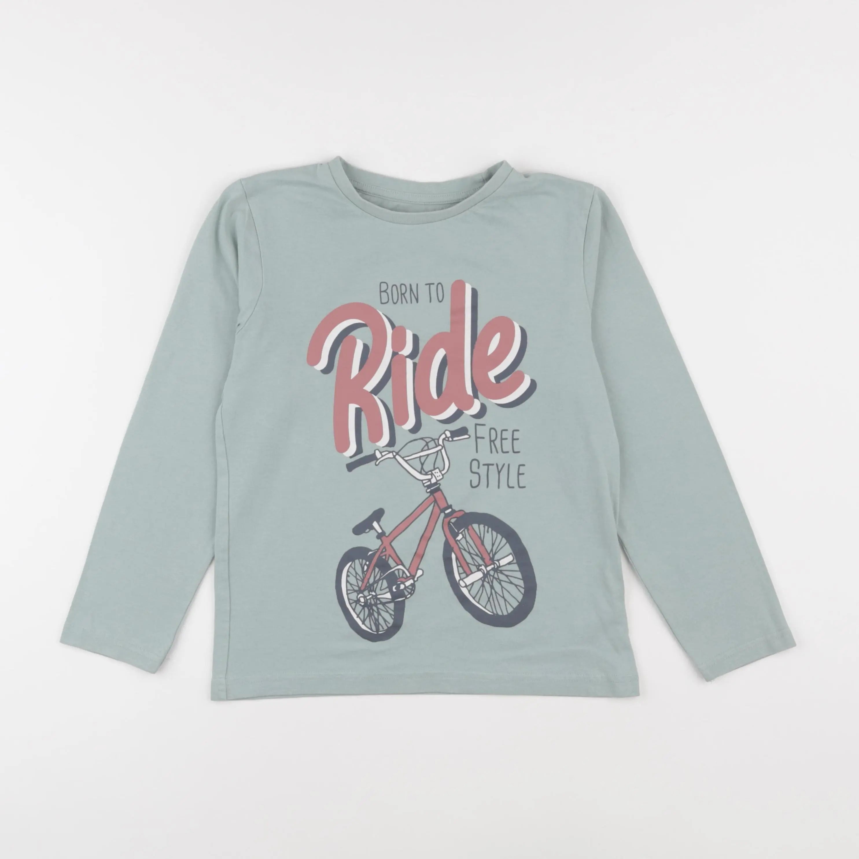 Vertbaudet - tee-shirt vert - 10 ans