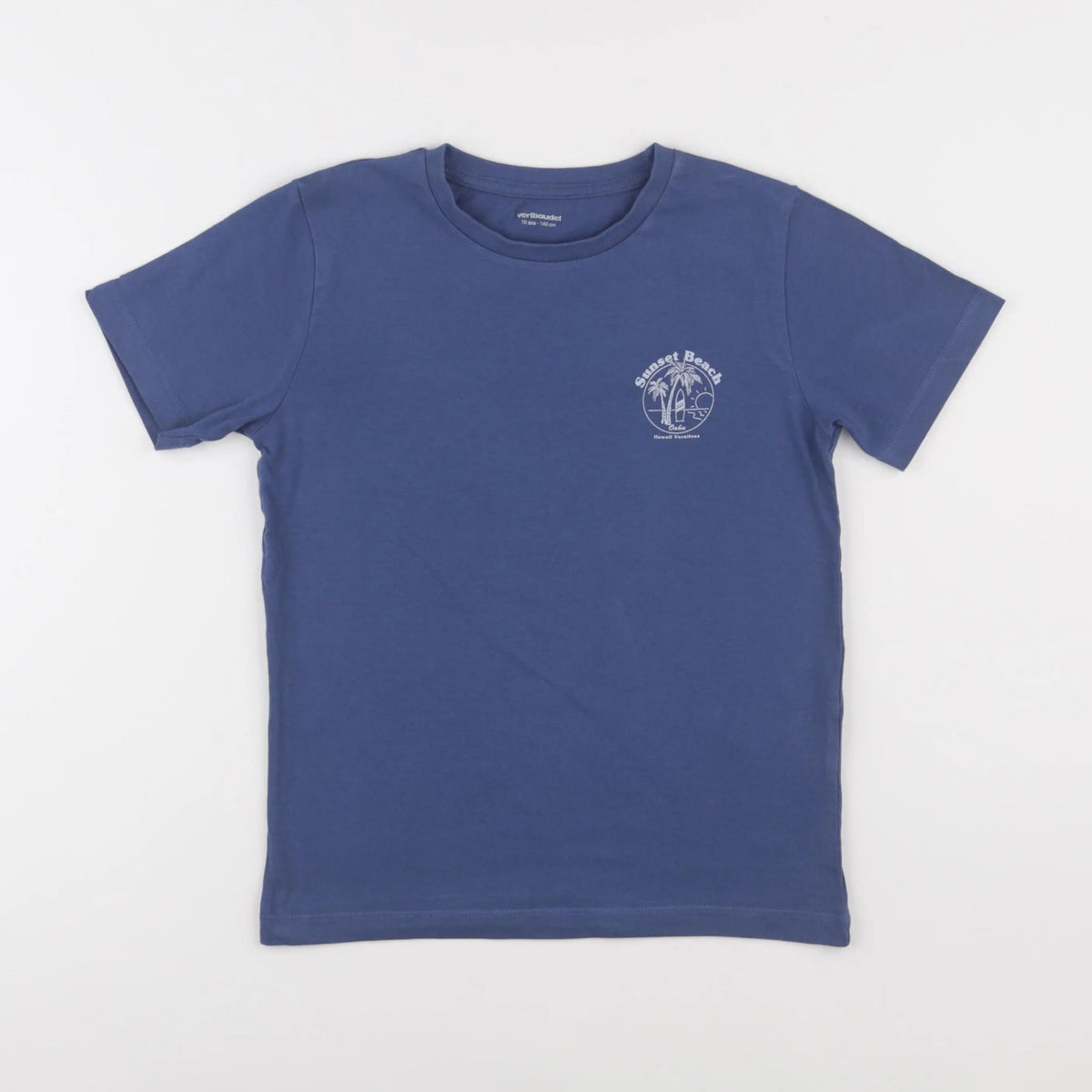 Vertbaudet - tee-shirt bleu - 10 ans