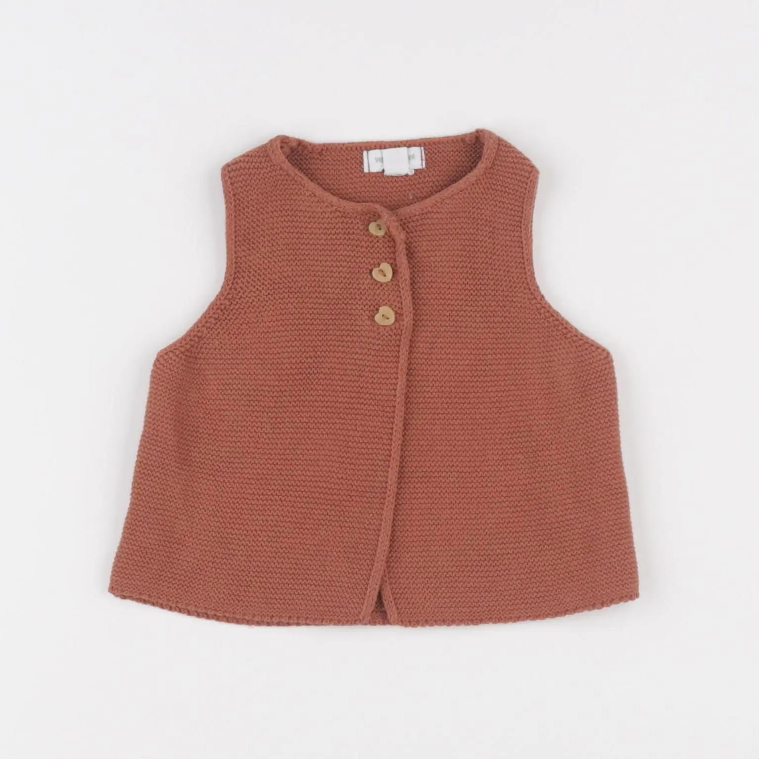 Vertbaudet - gilet marron - 6 mois