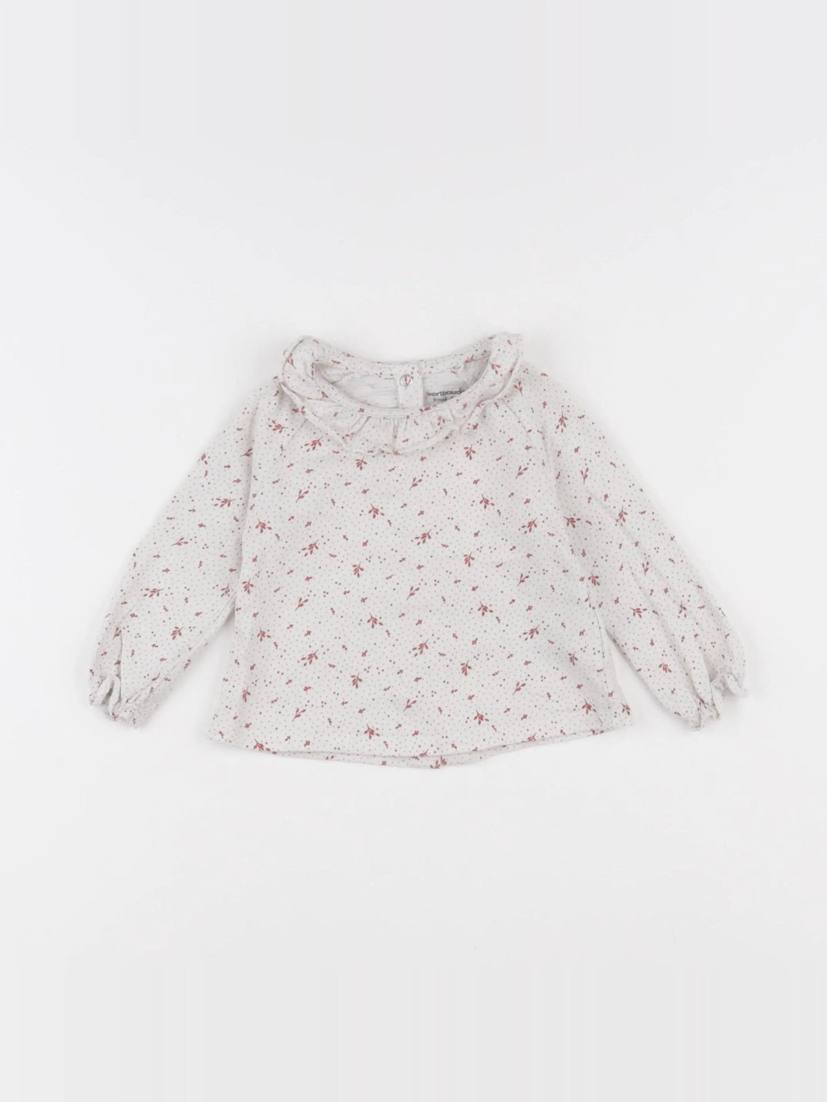 Vertbaudet - tee-shirt beige - 6 mois
