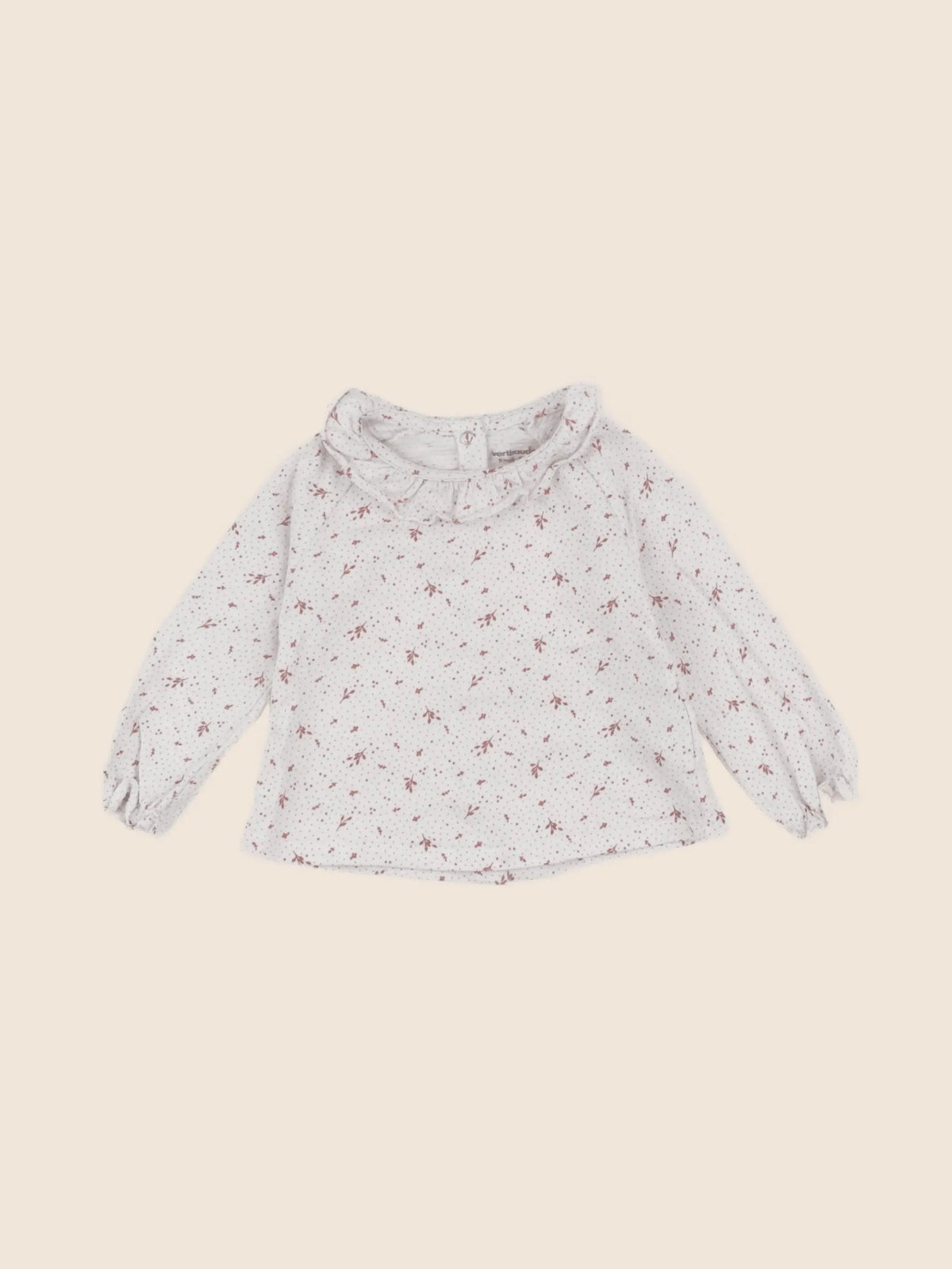 Vertbaudet - tee-shirt beige - 6 mois