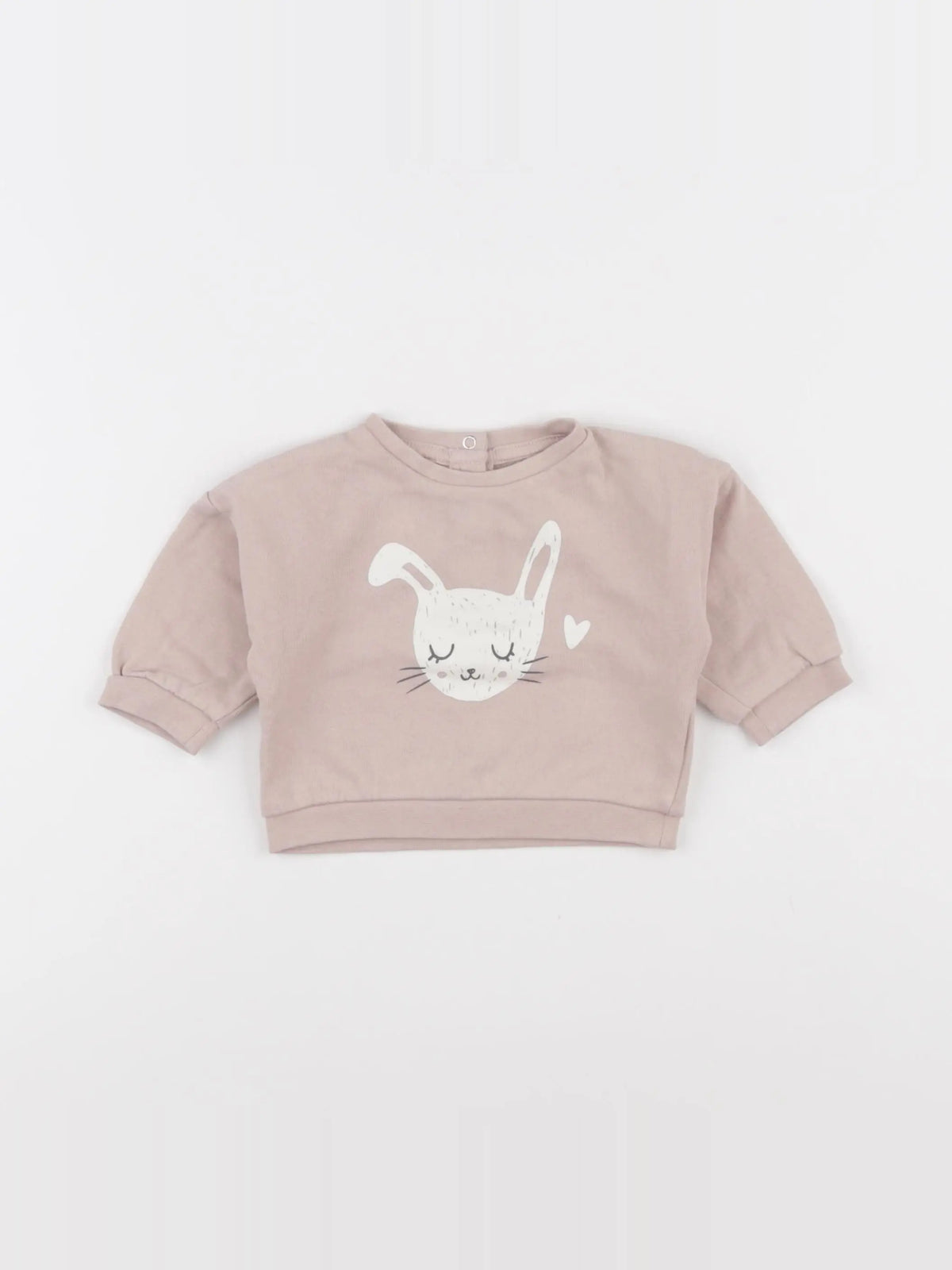 Vertbaudet - sweat rose - 3 mois
