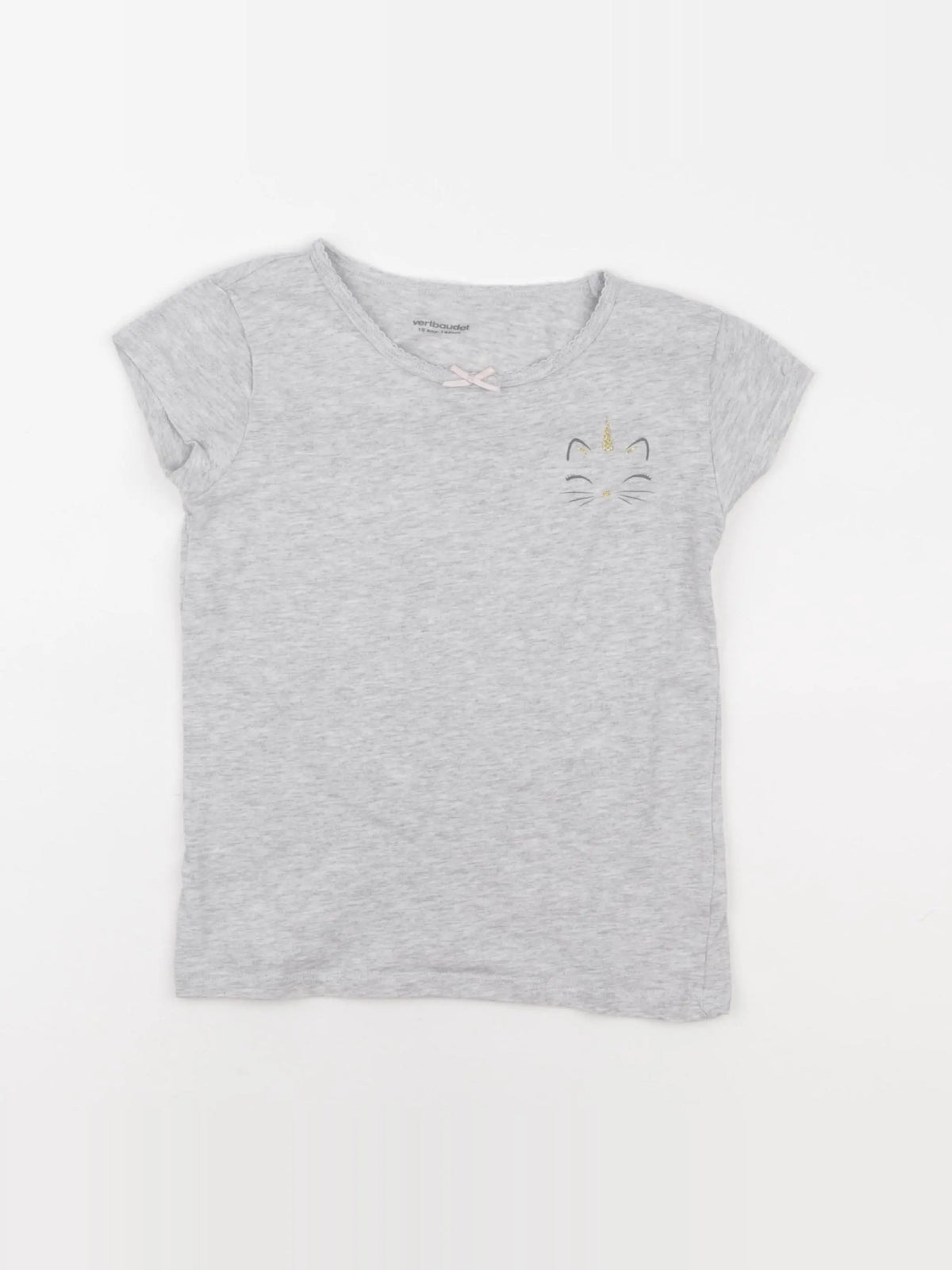Vertbaudet - maillot de corps gris - 10 ans