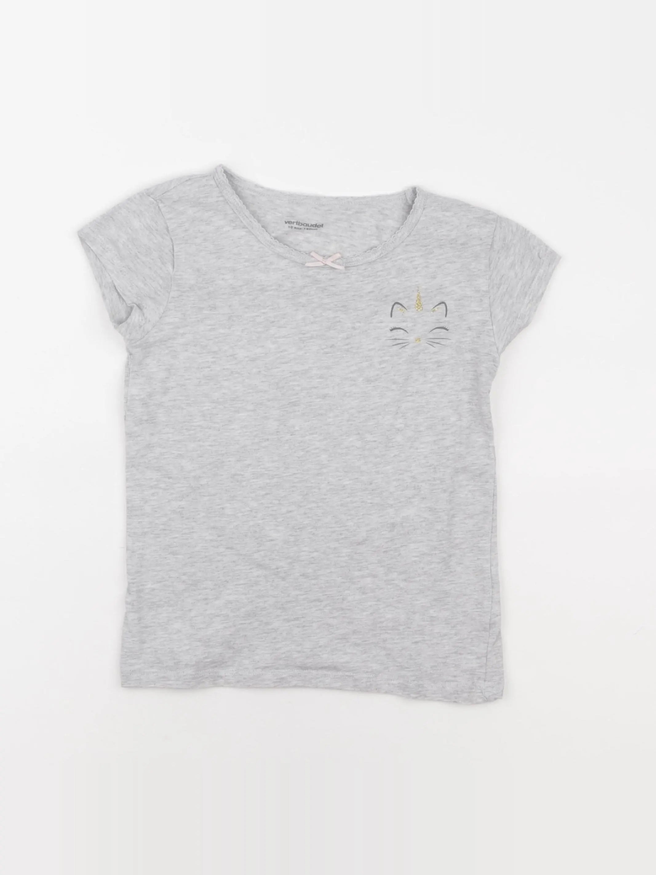 Vertbaudet - maillot de corps gris - 10 ans